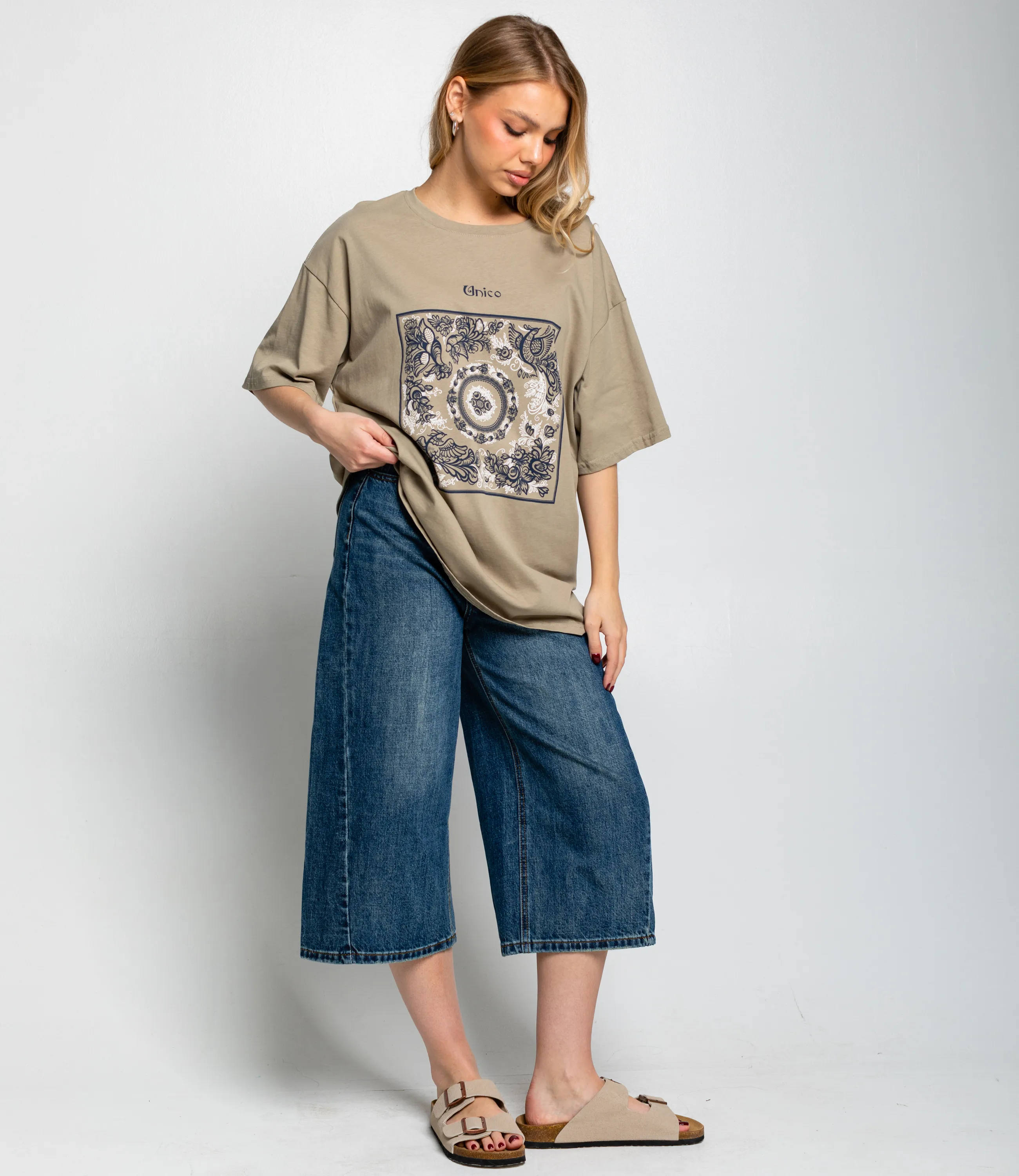 Футболка #КТ308230, серо-зелёный - фото 4