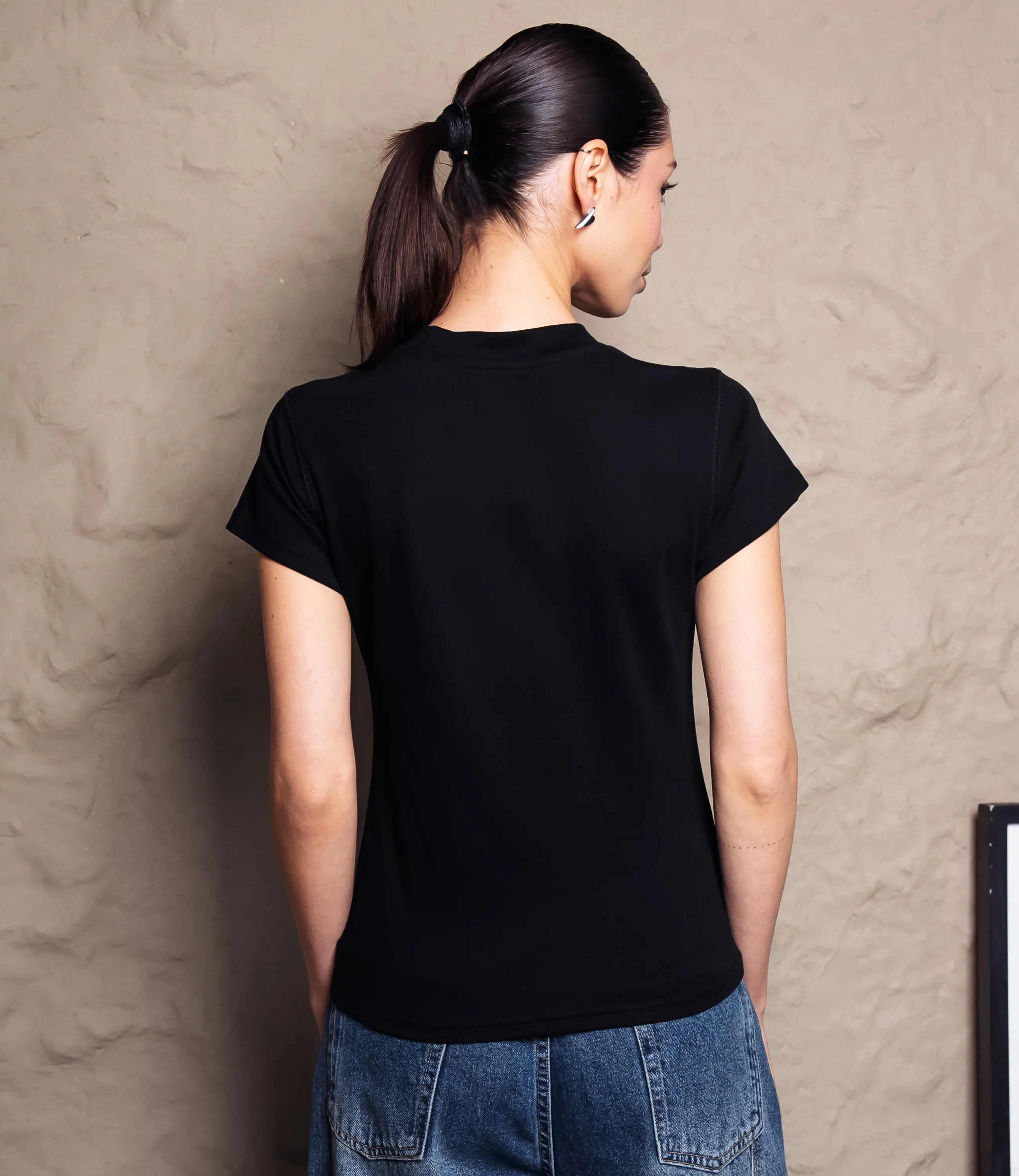 Футболка #КТ6212, чёрный - фото 3