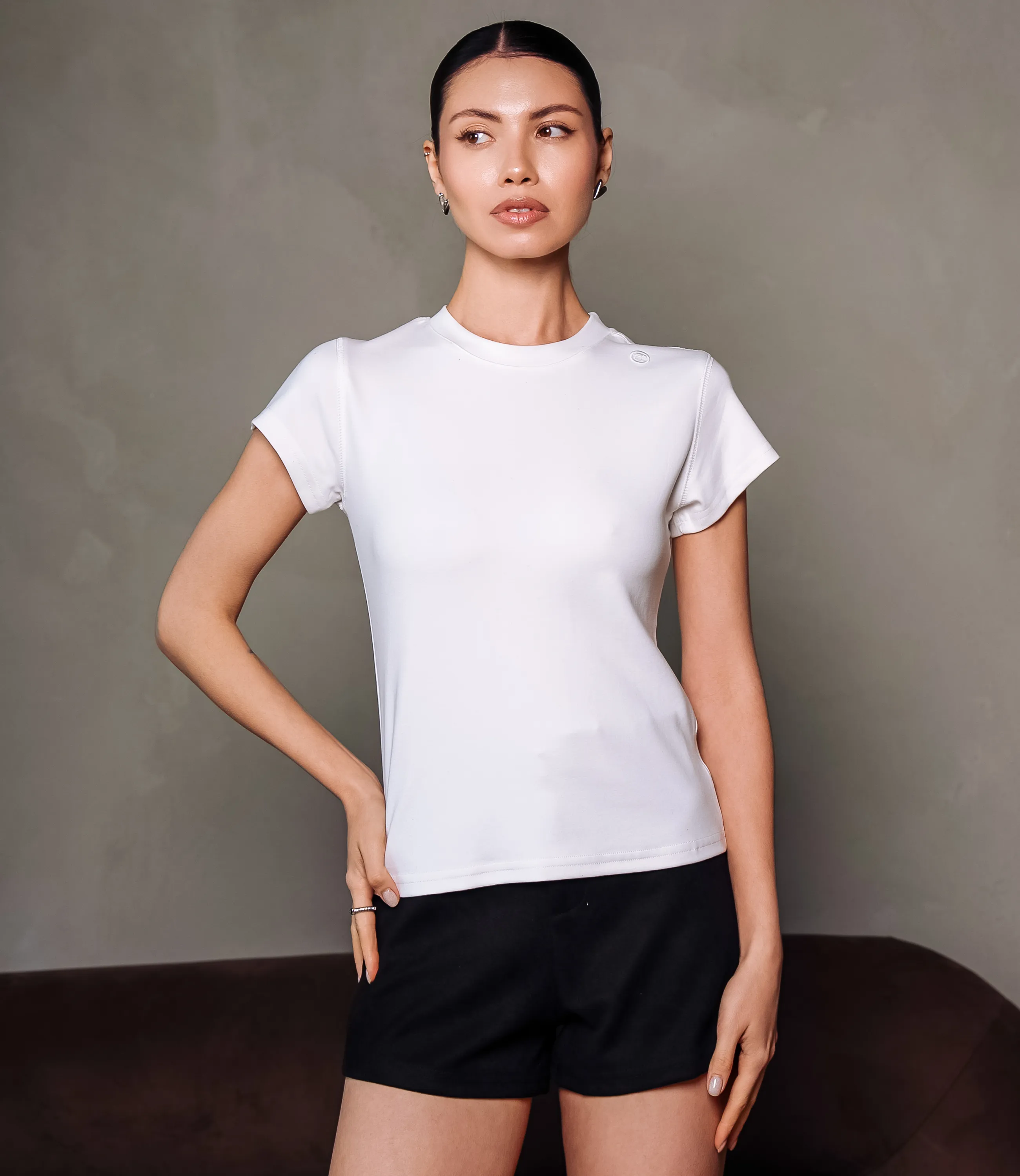 Футболка #КТ6212, белый - фото 1