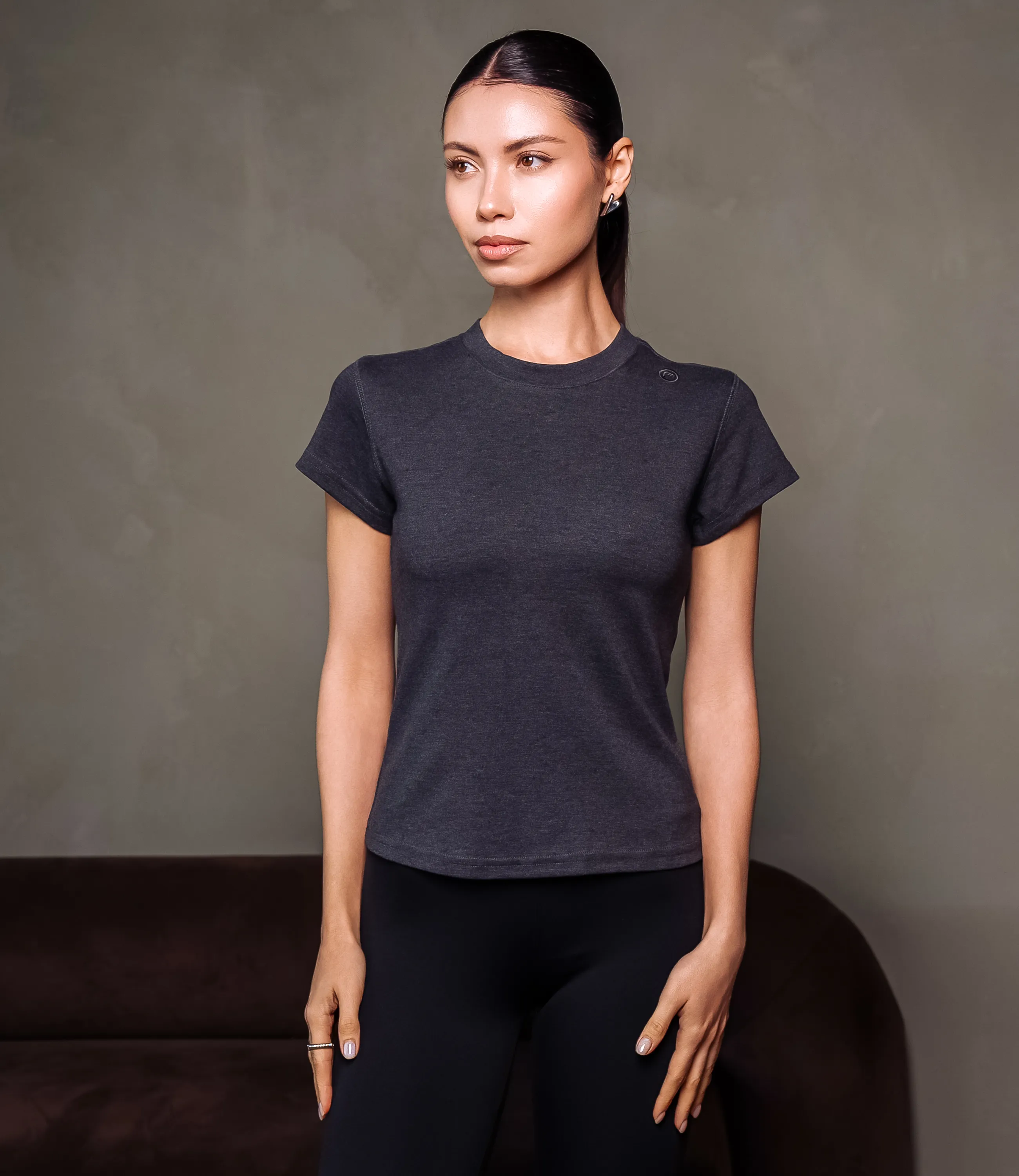 Футболка #КТ6212, графит - фото 1