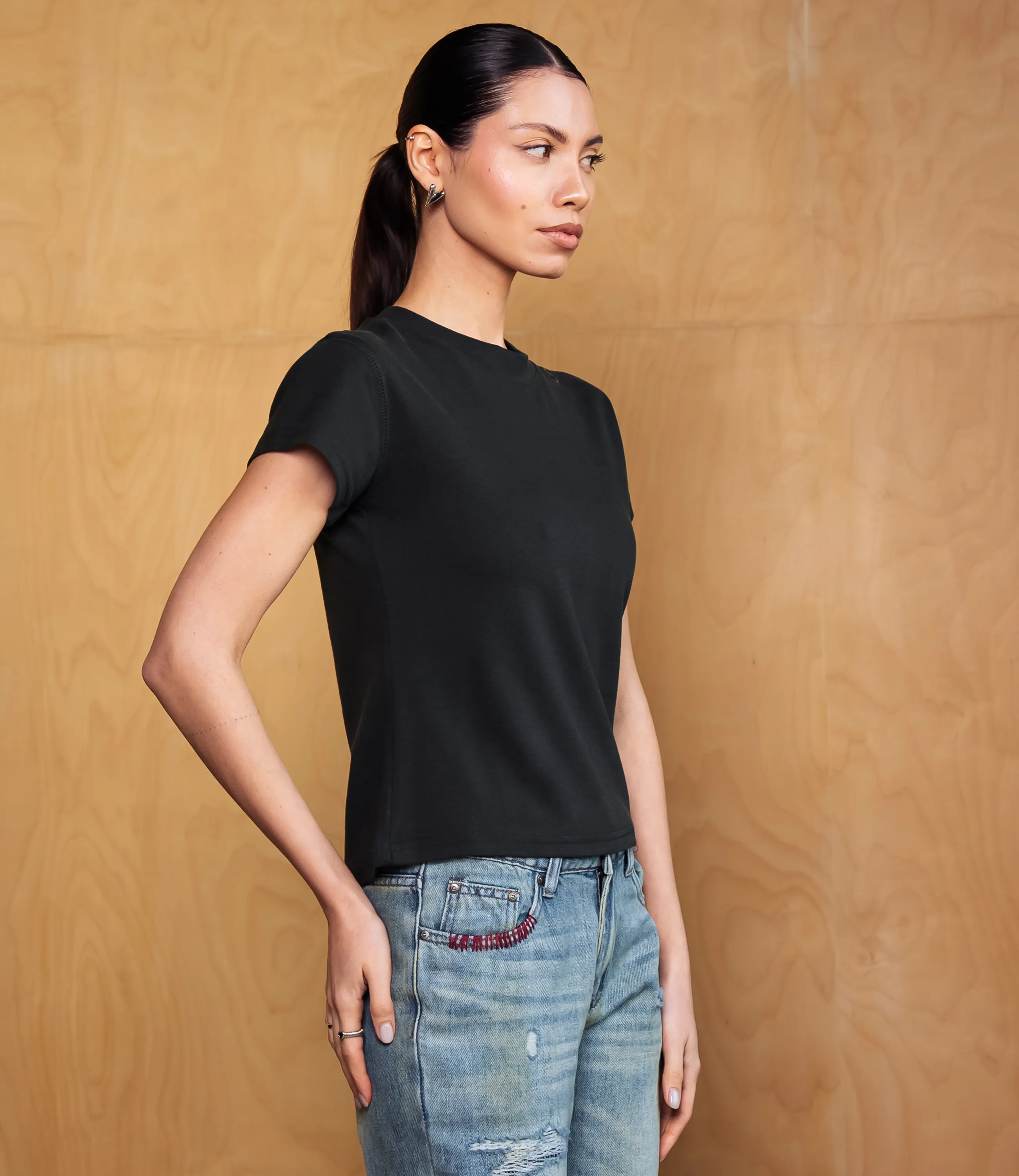 Футболка #КТ6212, тёмно-зелёный - фото 2