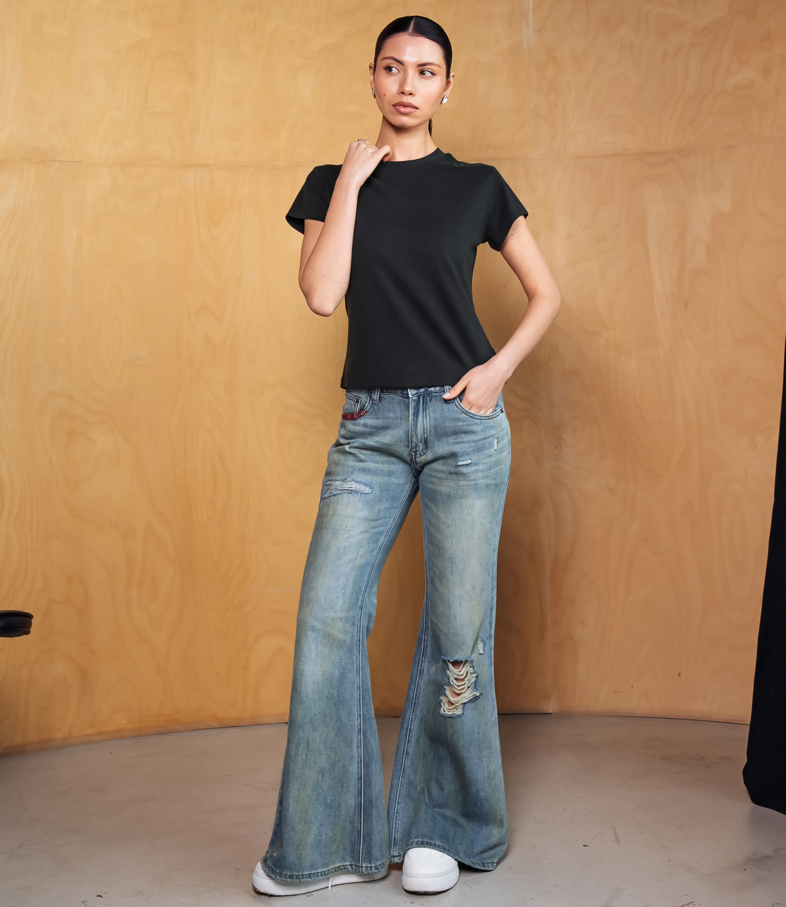 Футболка #КТ6212, тёмно-зелёный - фото 4