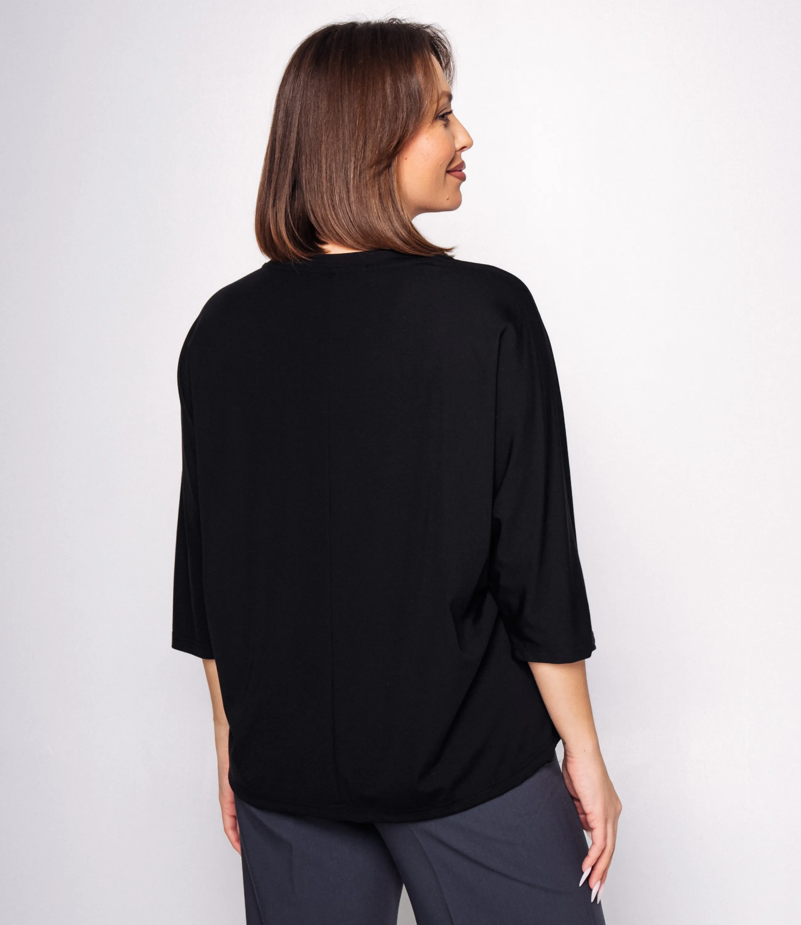 Футболка #КТ26017, чёрный - фото 3