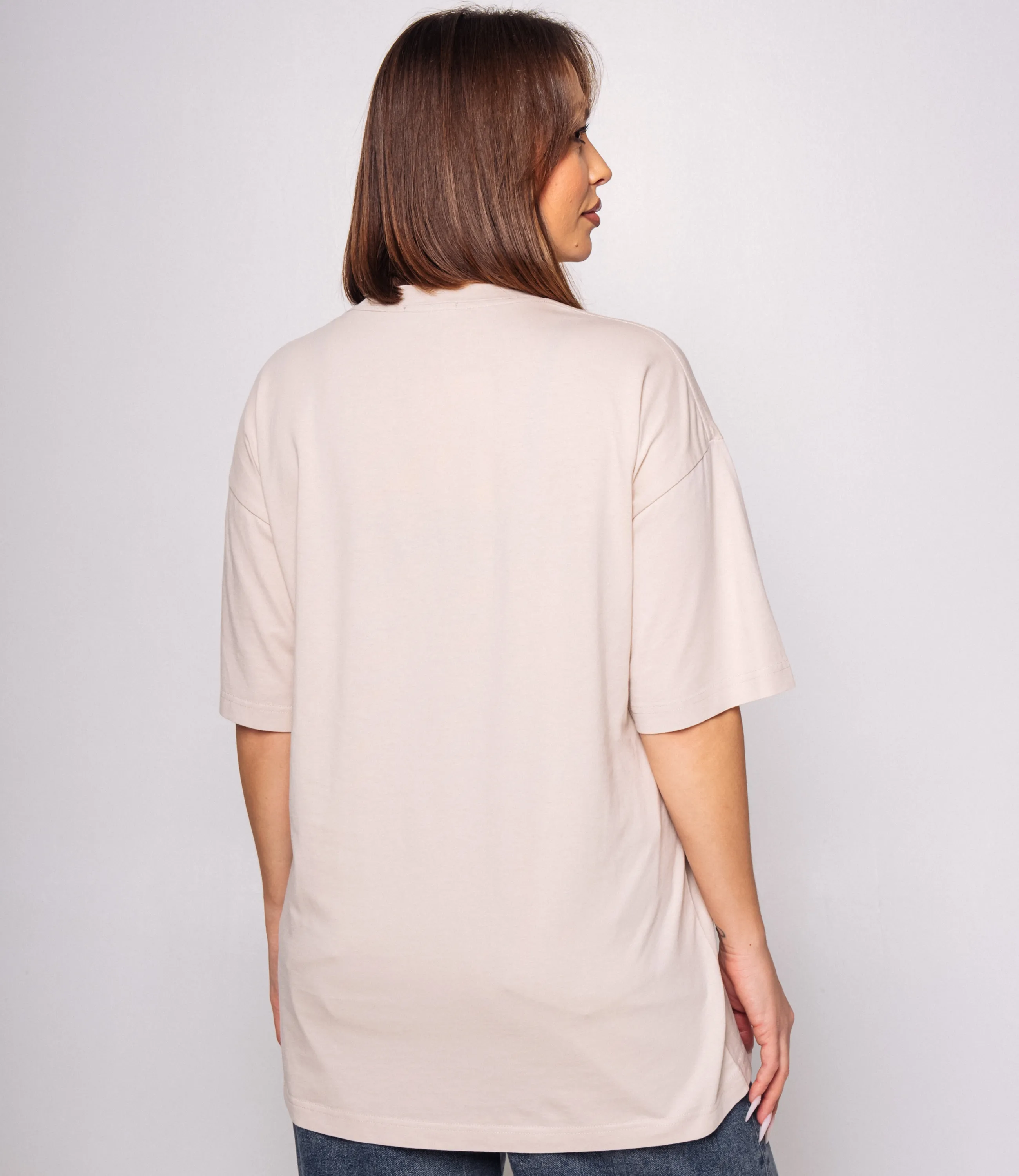 Футболка #КТ2605 (1), светло-бежевый - фото 3