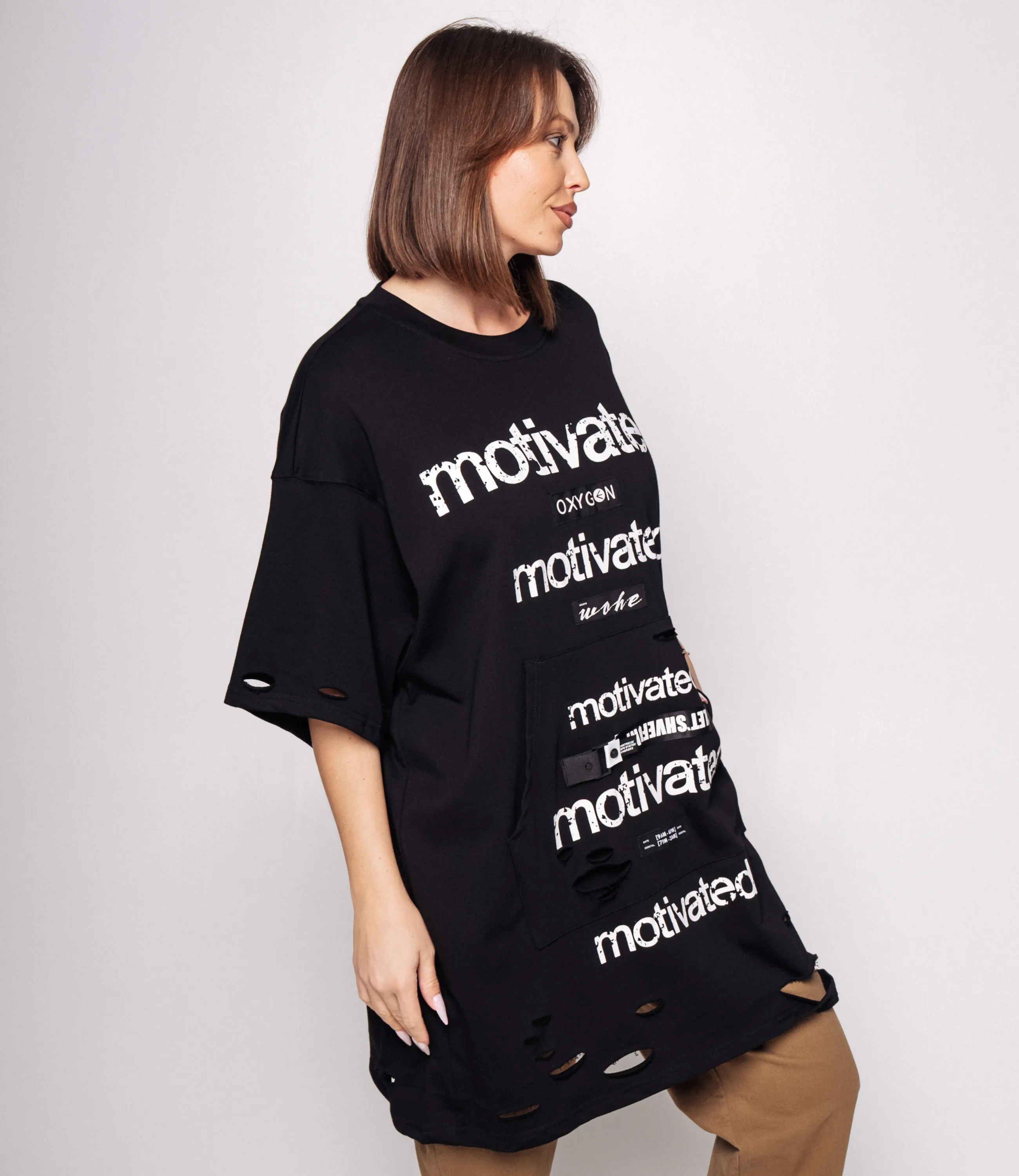 Футболка #КТ9036, чёрный - фото 2