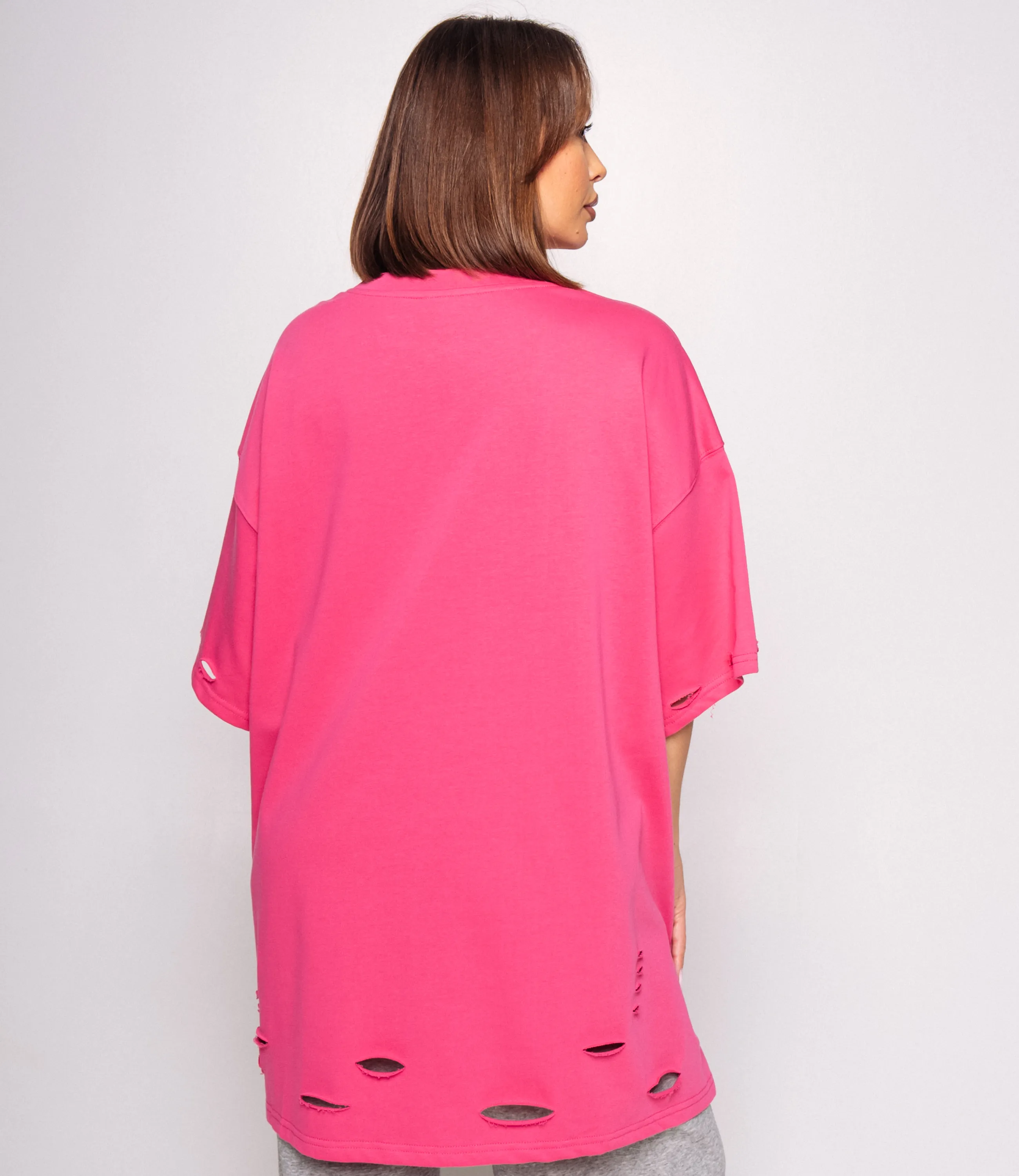 Футболка #КТ9036, фуксия - фото 3