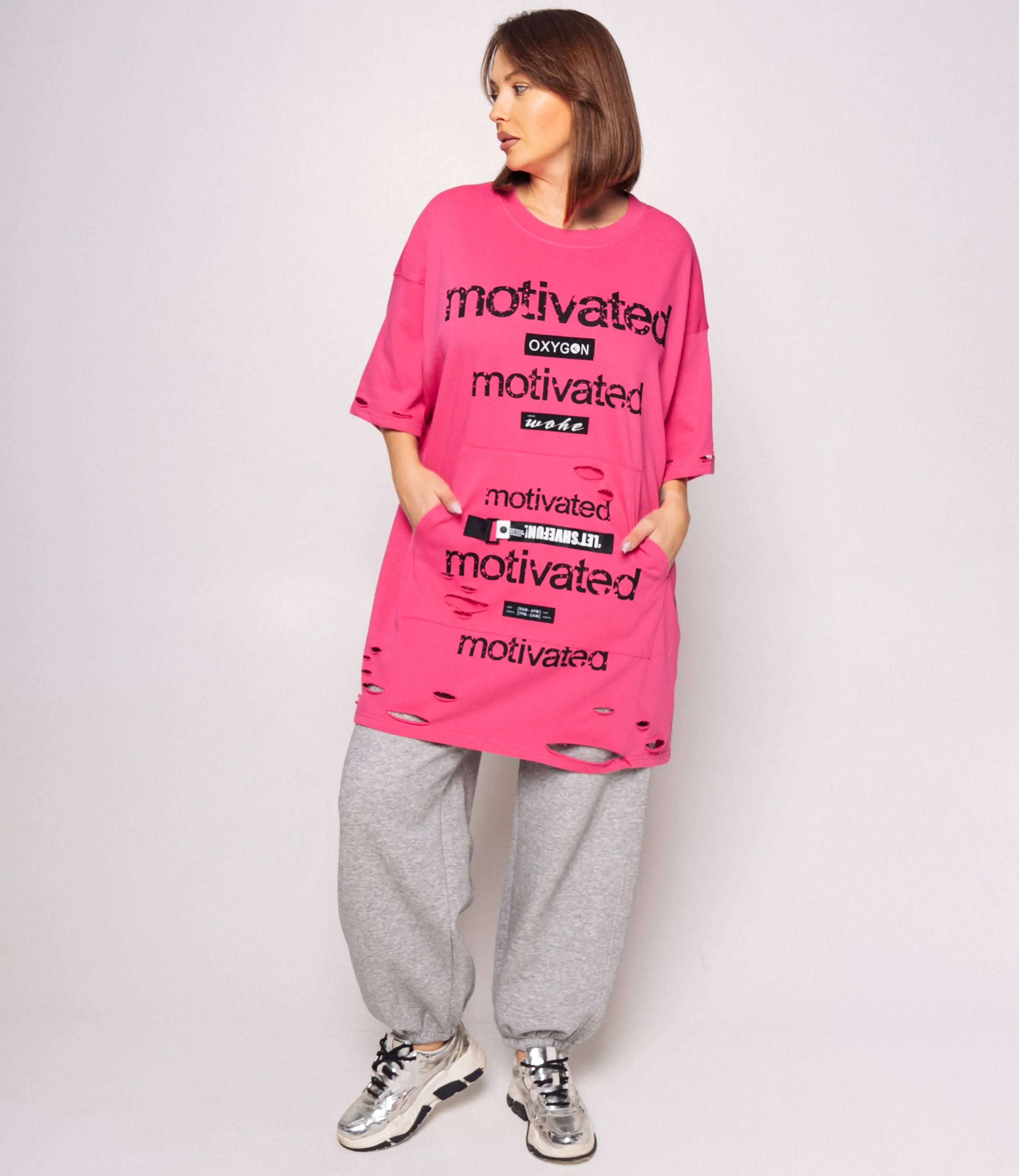 Футболка #КТ9036, фуксия - фото 4