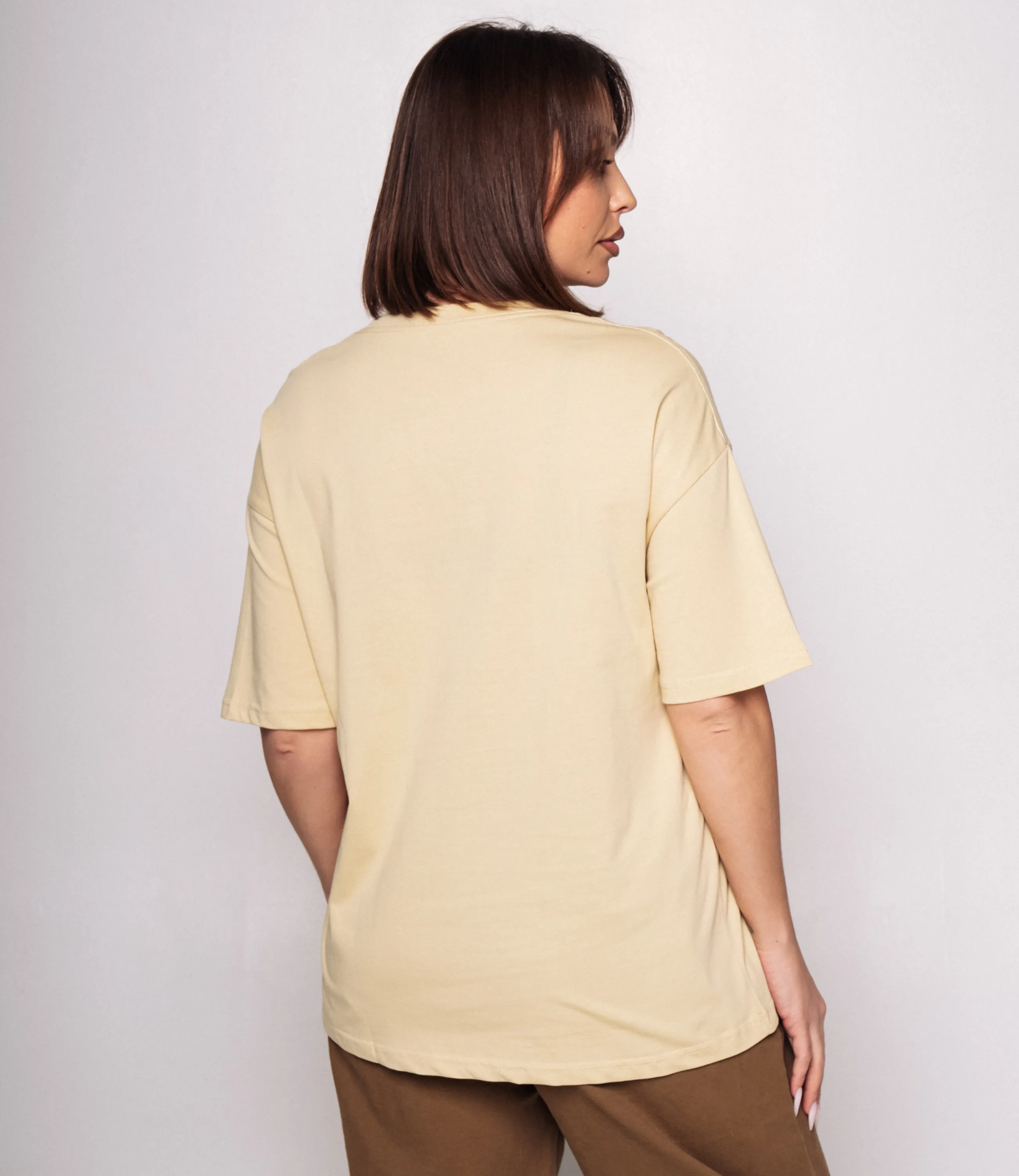 Футболка #КТ25061, песочный - фото 3