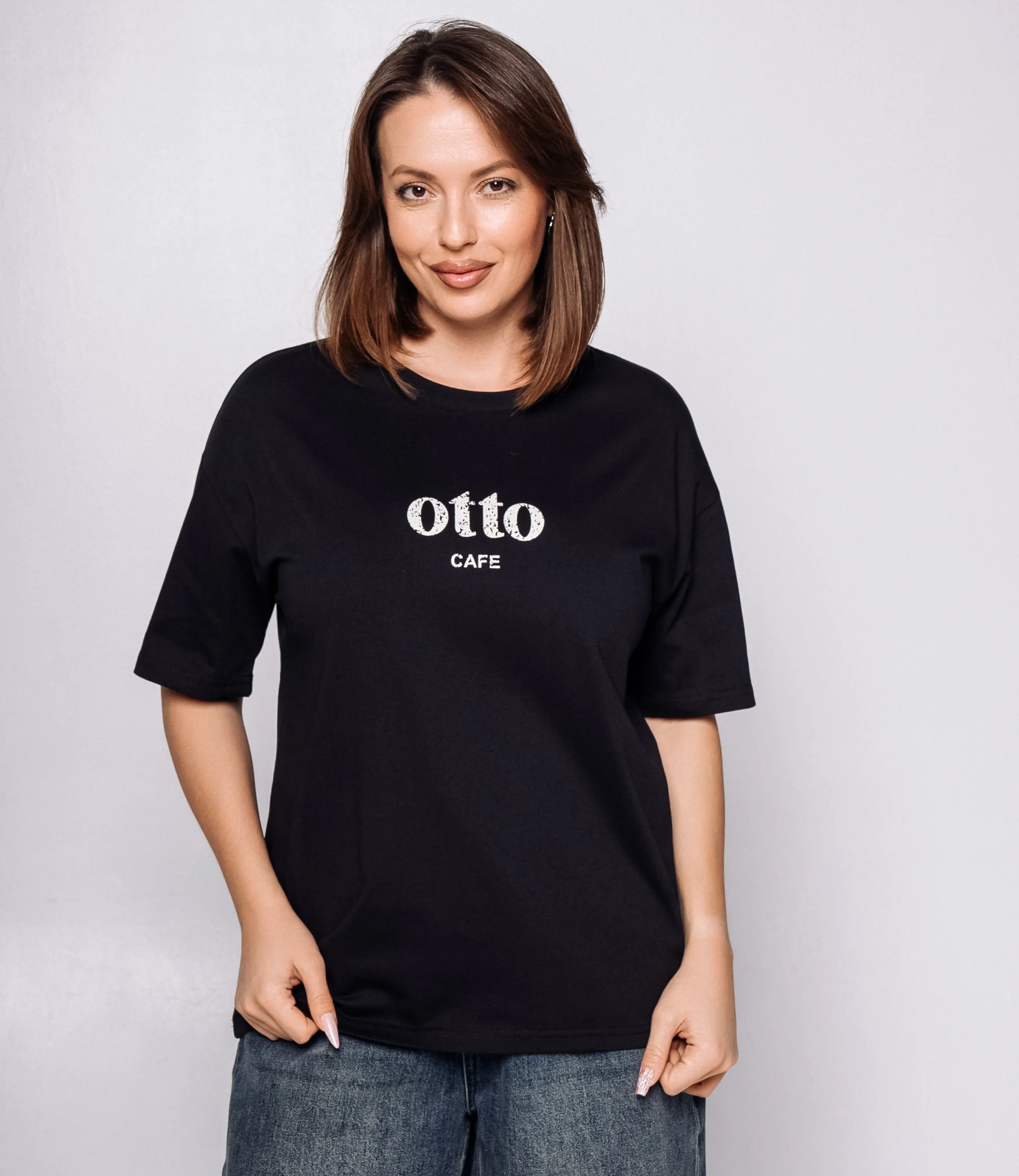 Футболка #КТ25061, чёрный - фото 1