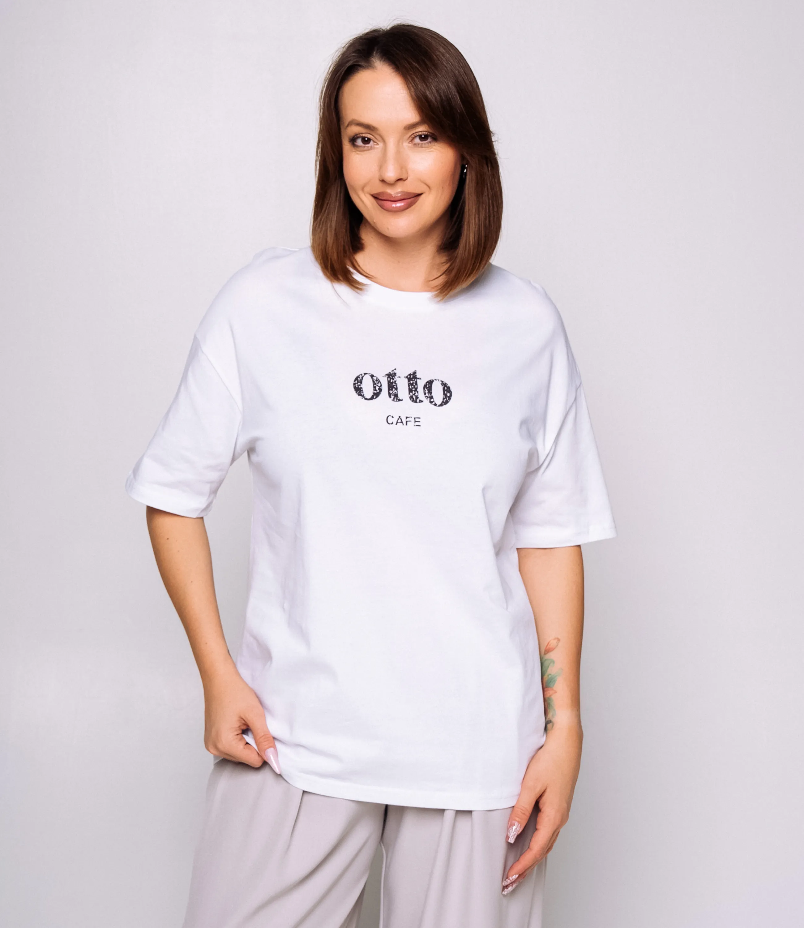 Футболка #КТ25061, белый - фото 1