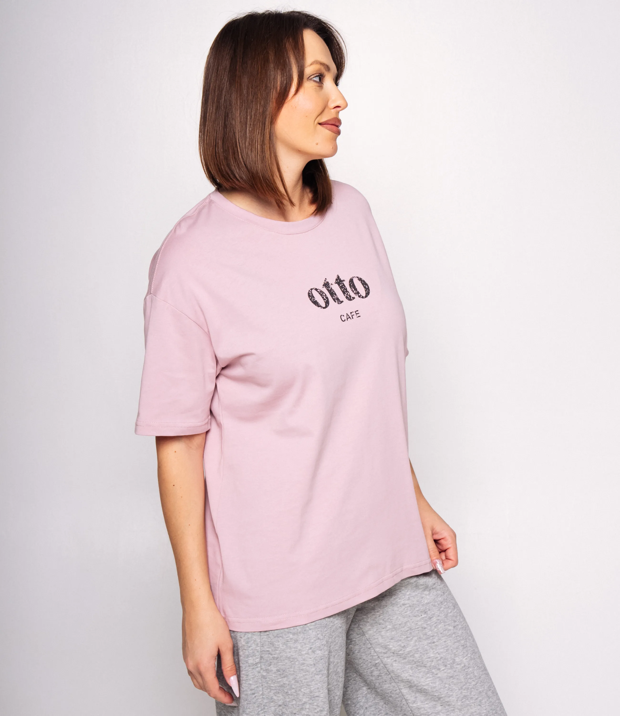 Футболка #КТ25061, пудровый - фото 2