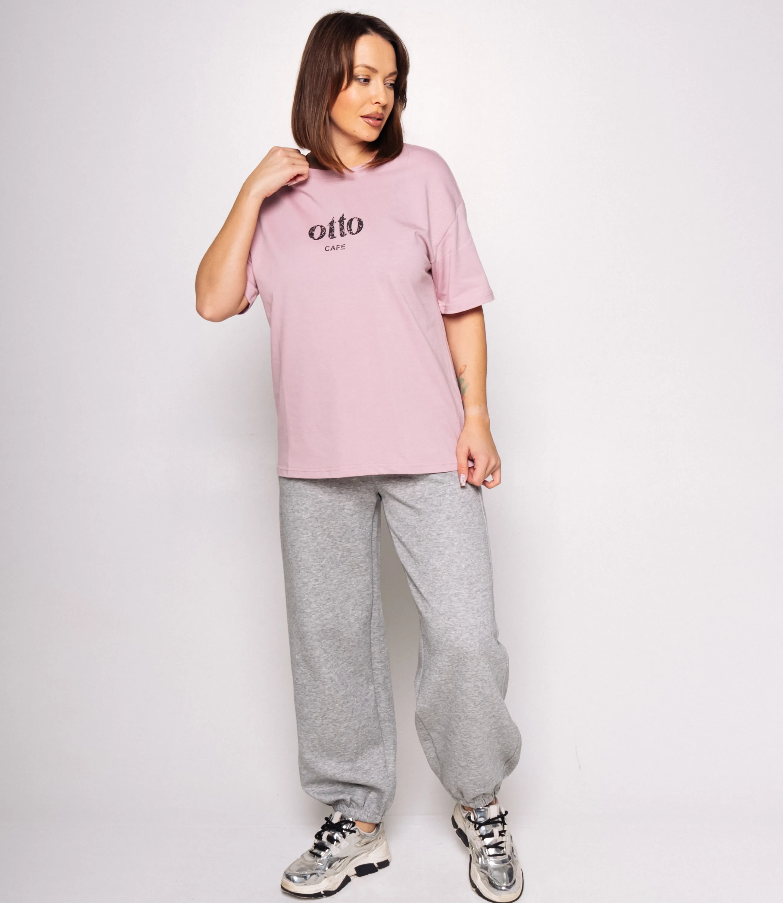 Футболка #КТ25061, пудровый - фото 4