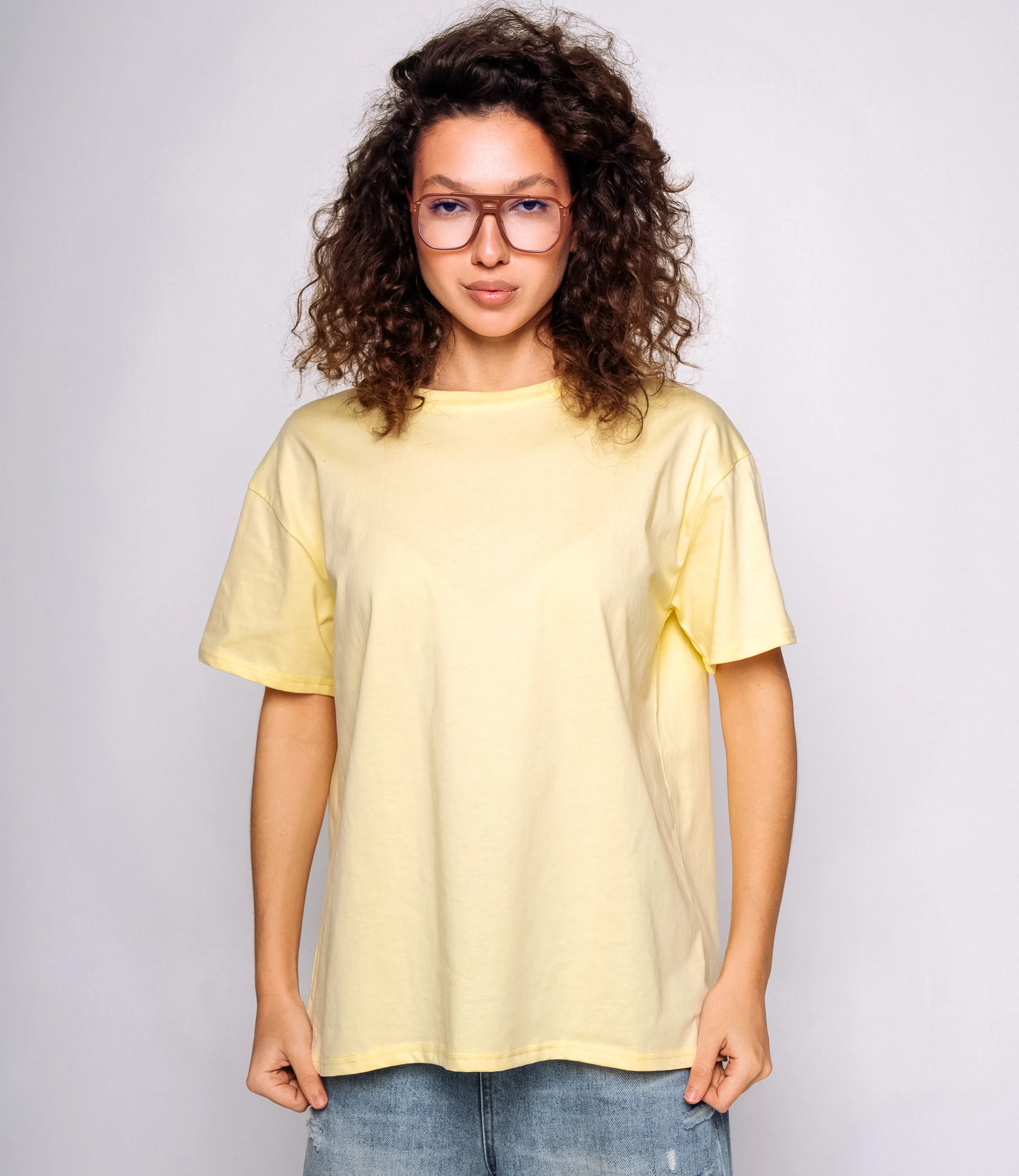 Футболка #КТ555 (1), жёлтый - фото 1