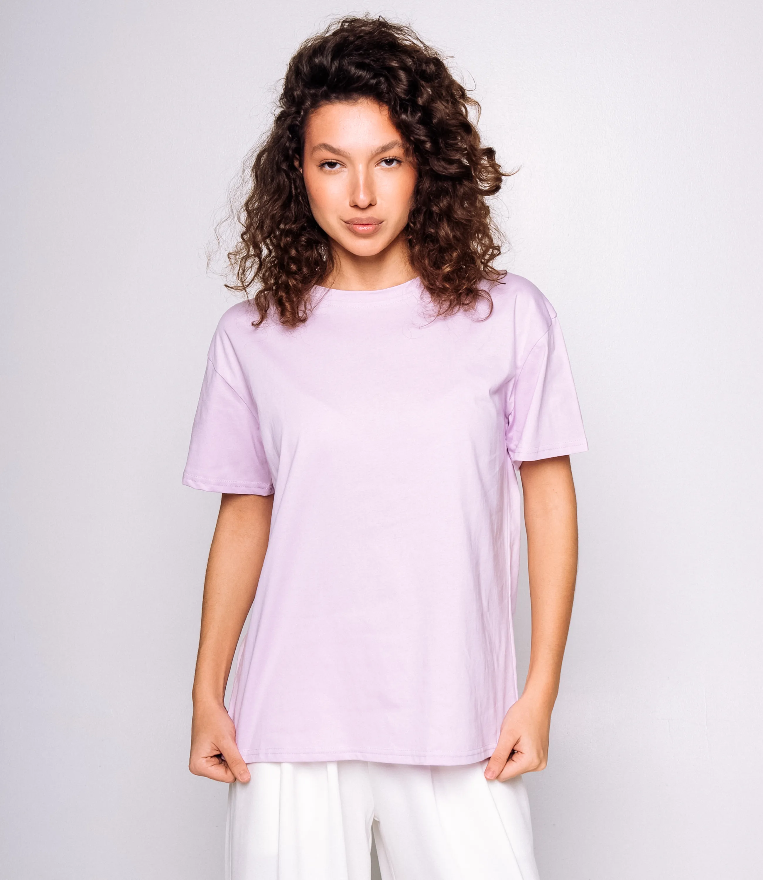Футболка #КТ555 (1), сиреневый - фото 1