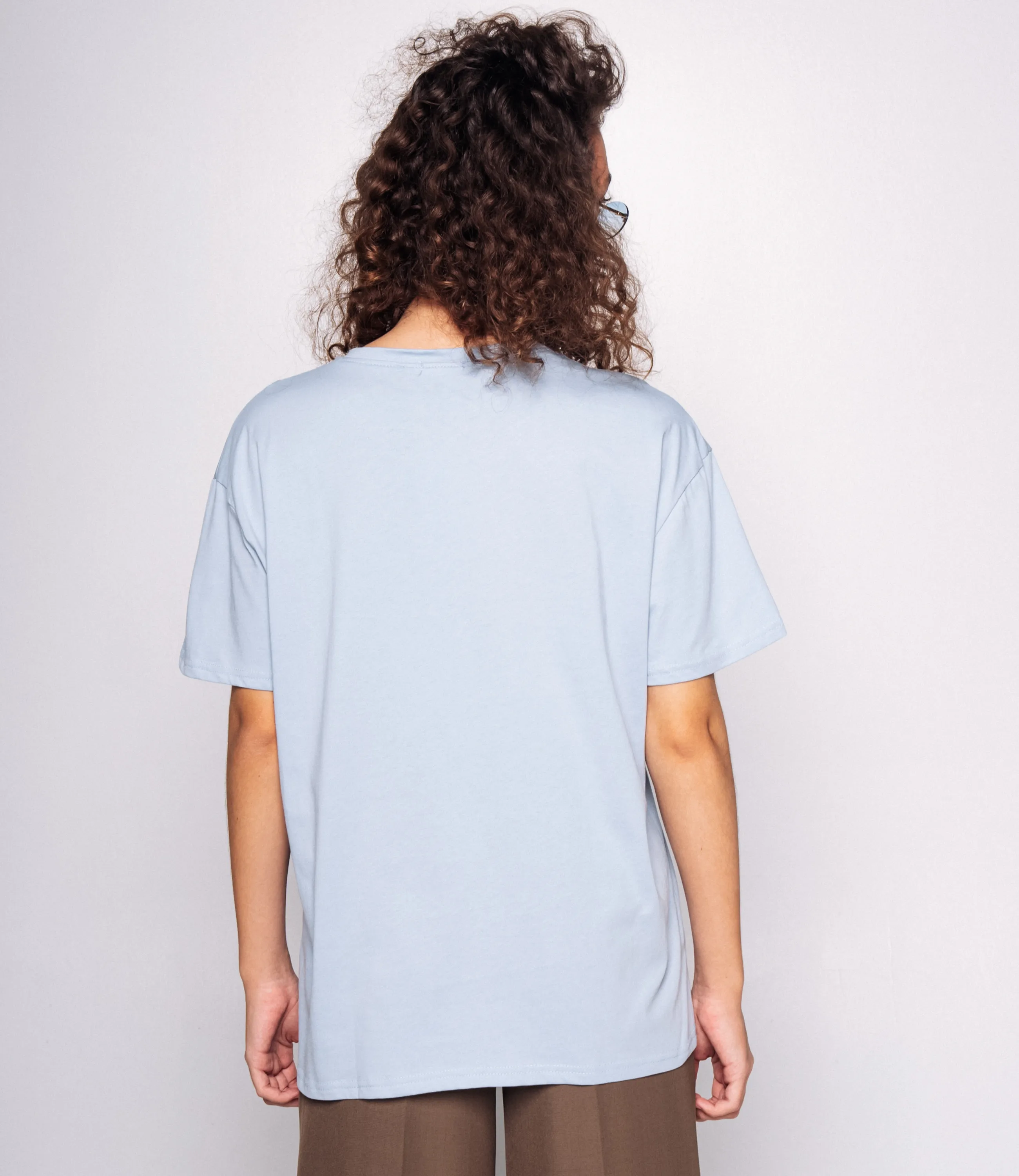 Футболка #КТ555 (1), голубой - фото 3