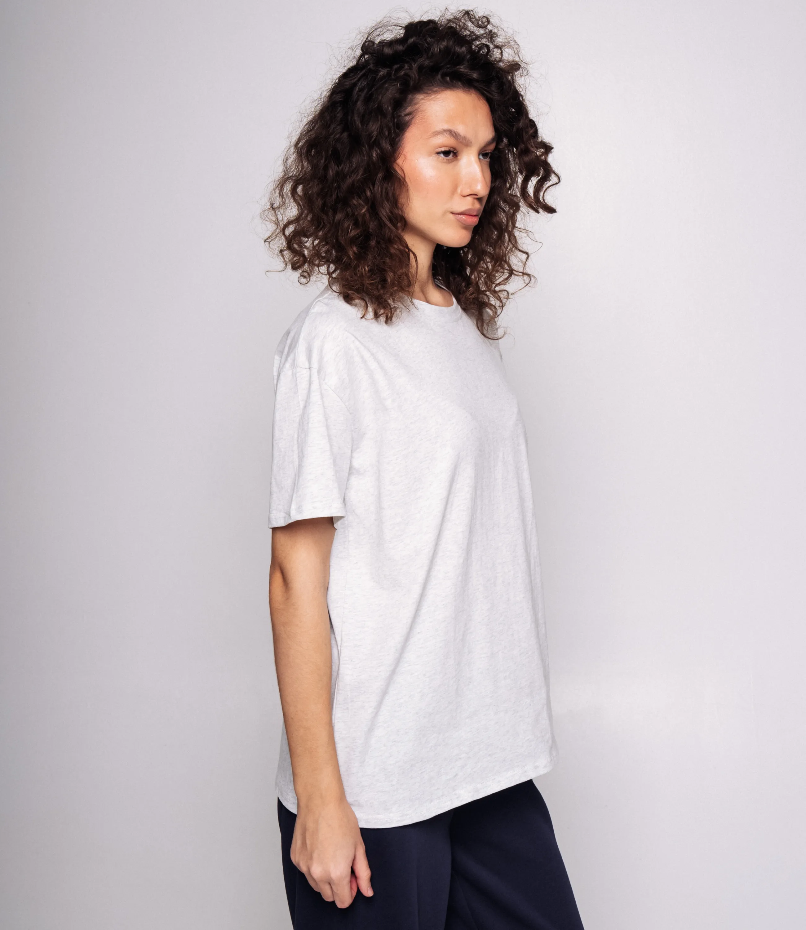 Футболка #КТ555 (1), серый меланж - фото 2