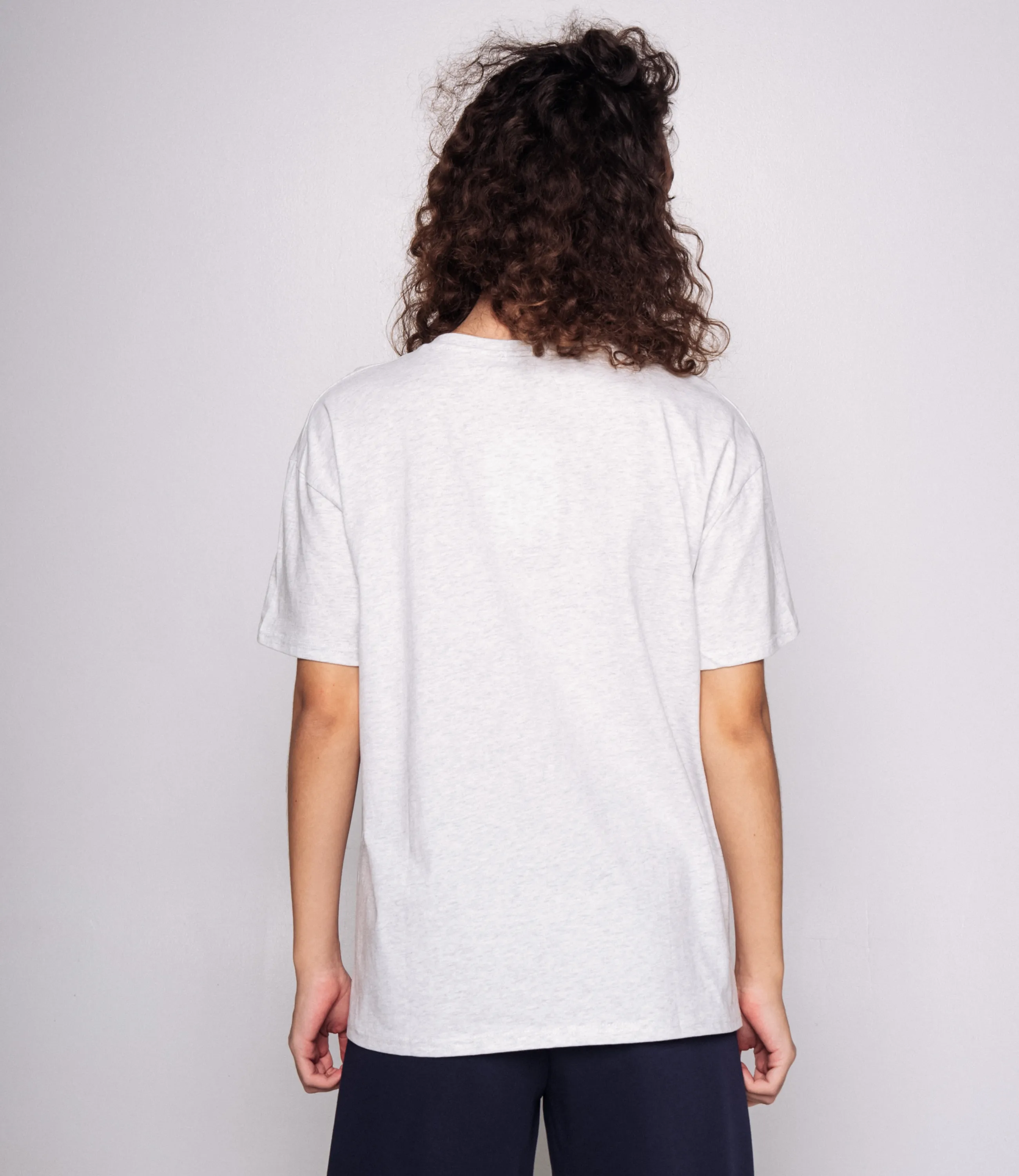 Футболка #КТ555 (1), серый меланж - фото 3