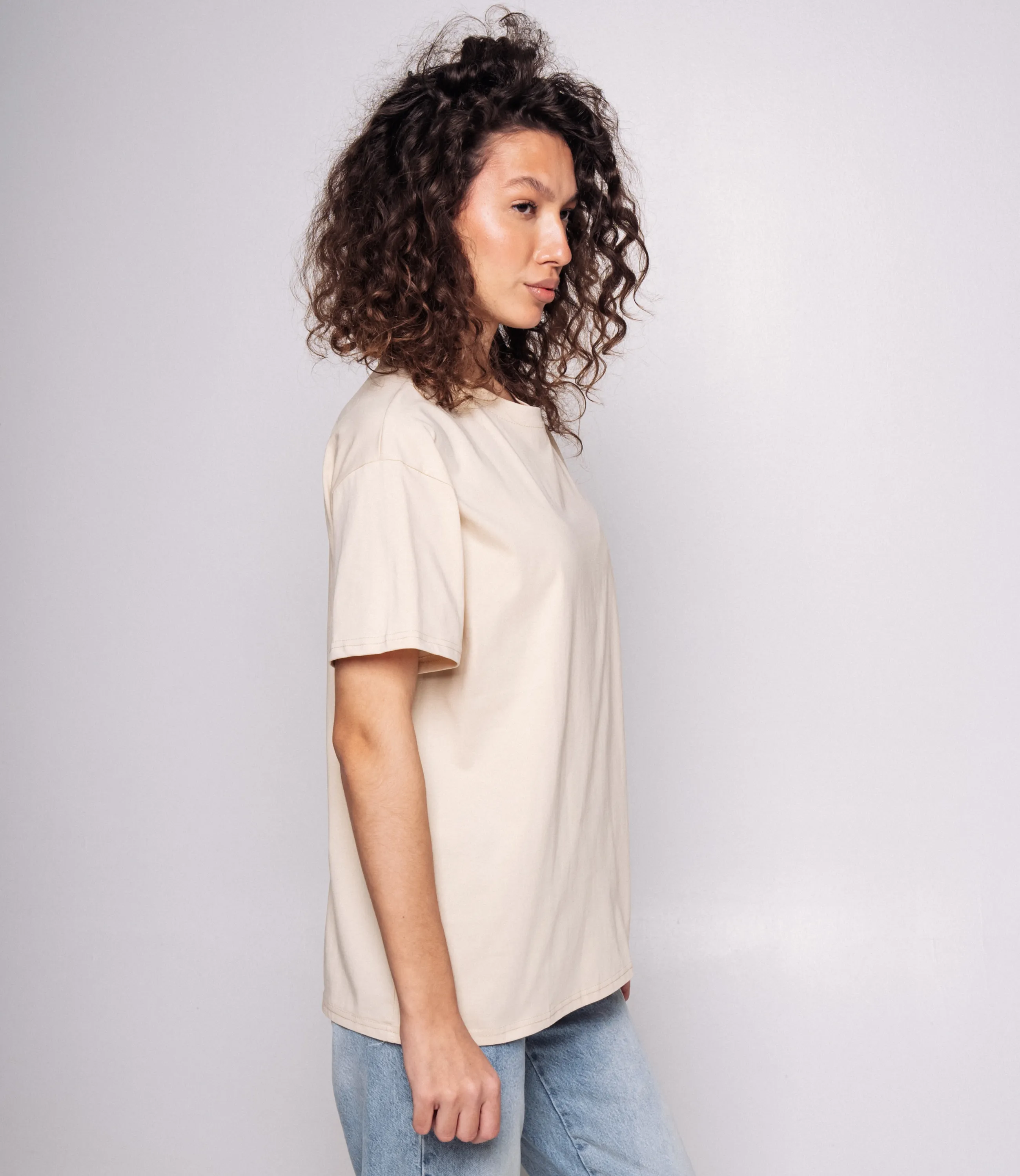 Футболка #КТ555 (1), светло-бежевый - фото 2