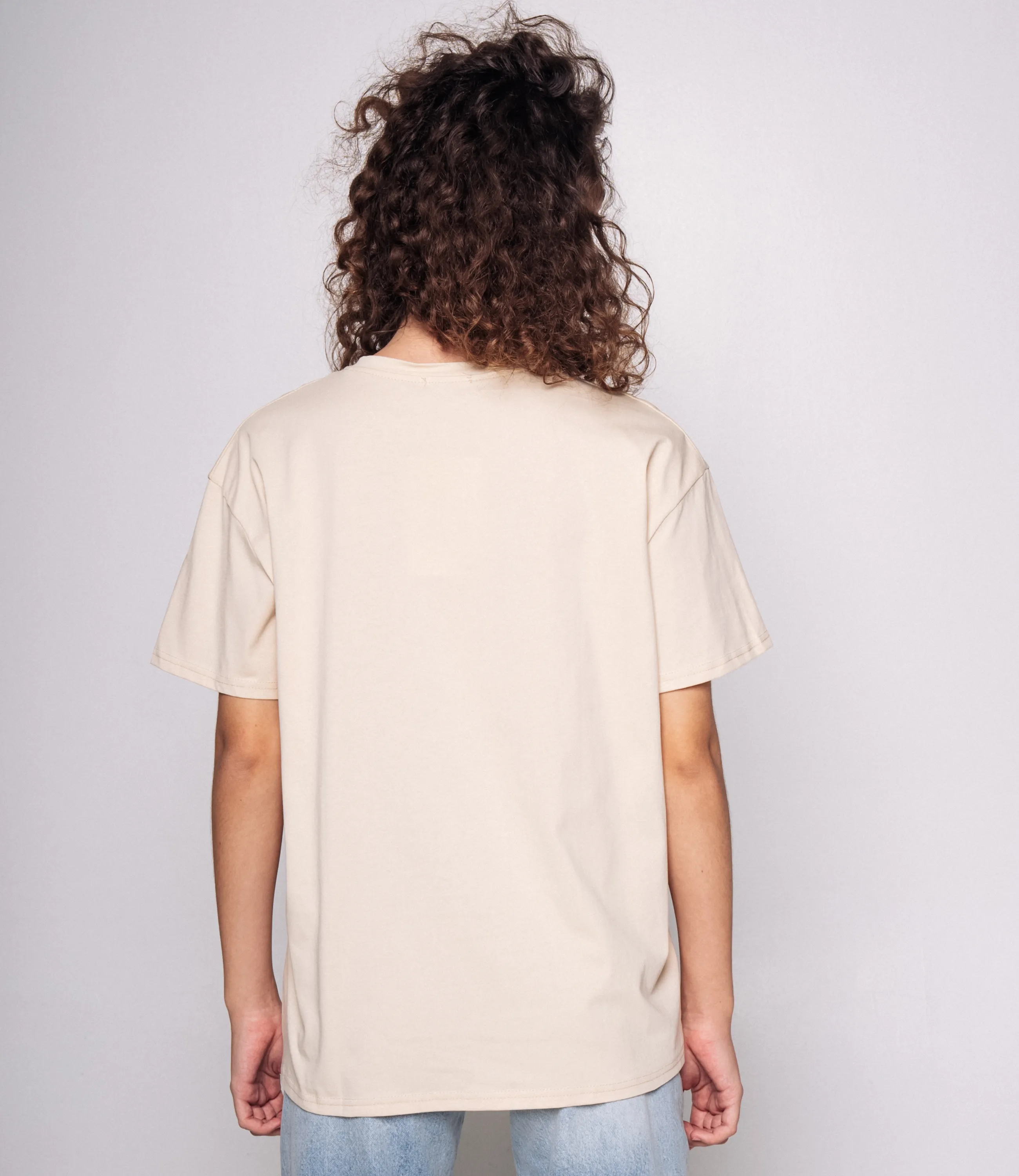Футболка #КТ555 (1), светло-бежевый - фото 3