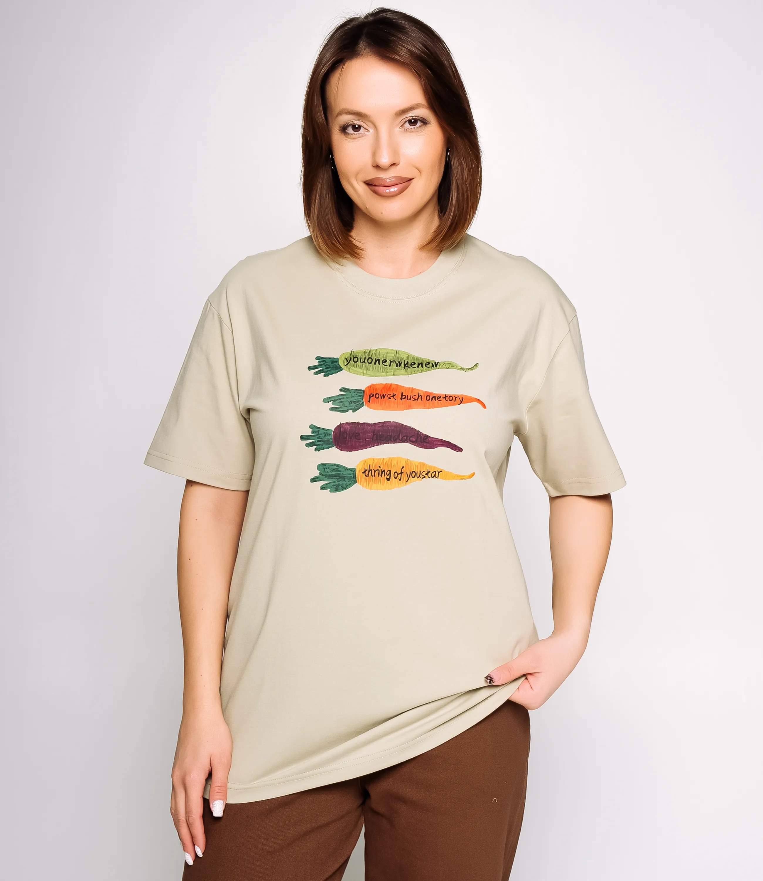 Футболка #КТ2550, фисташковый - фото 1