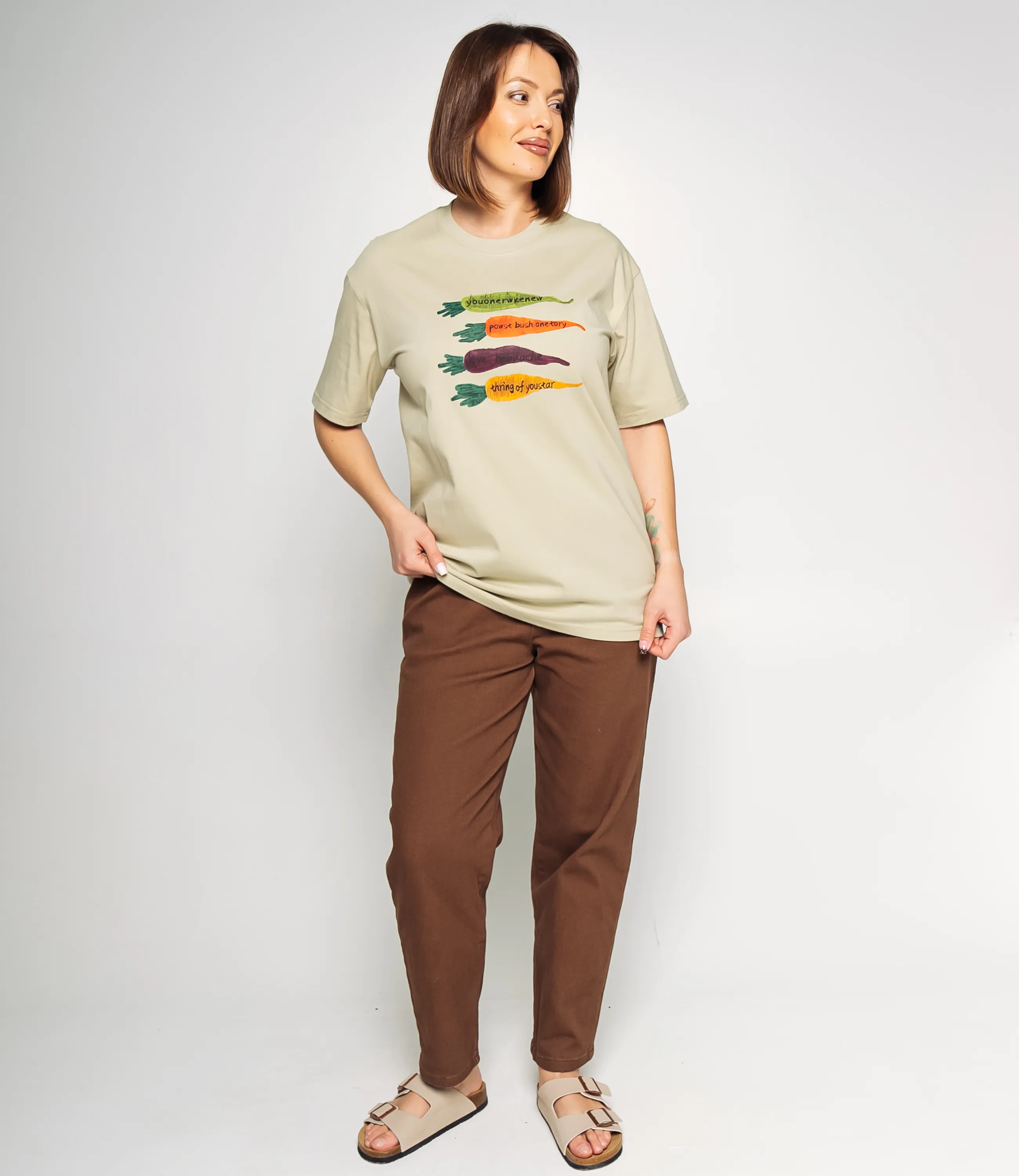 Футболка #КТ2550, фисташковый - фото 4