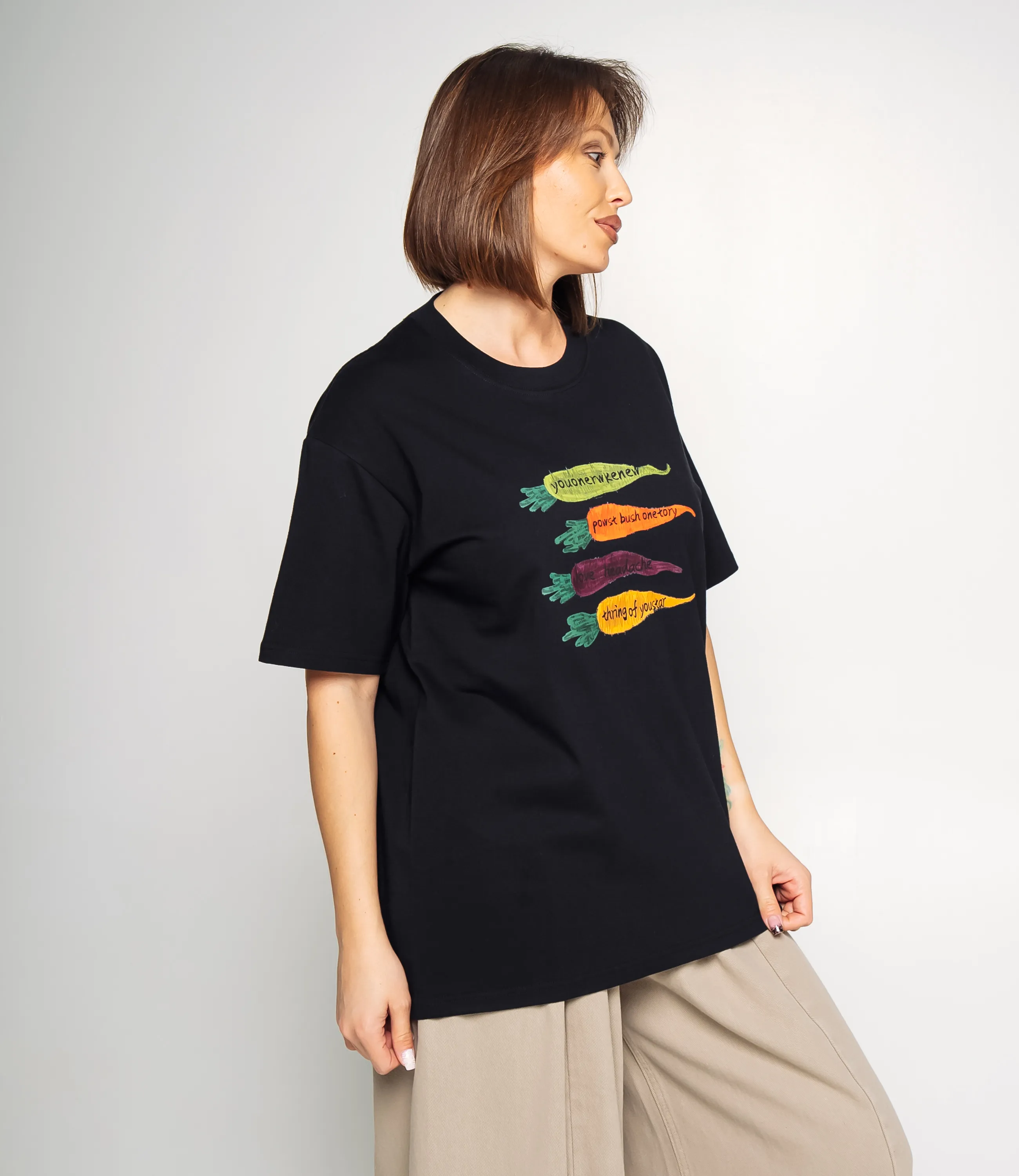 Футболка #КТ2550, чёрный - фото 2