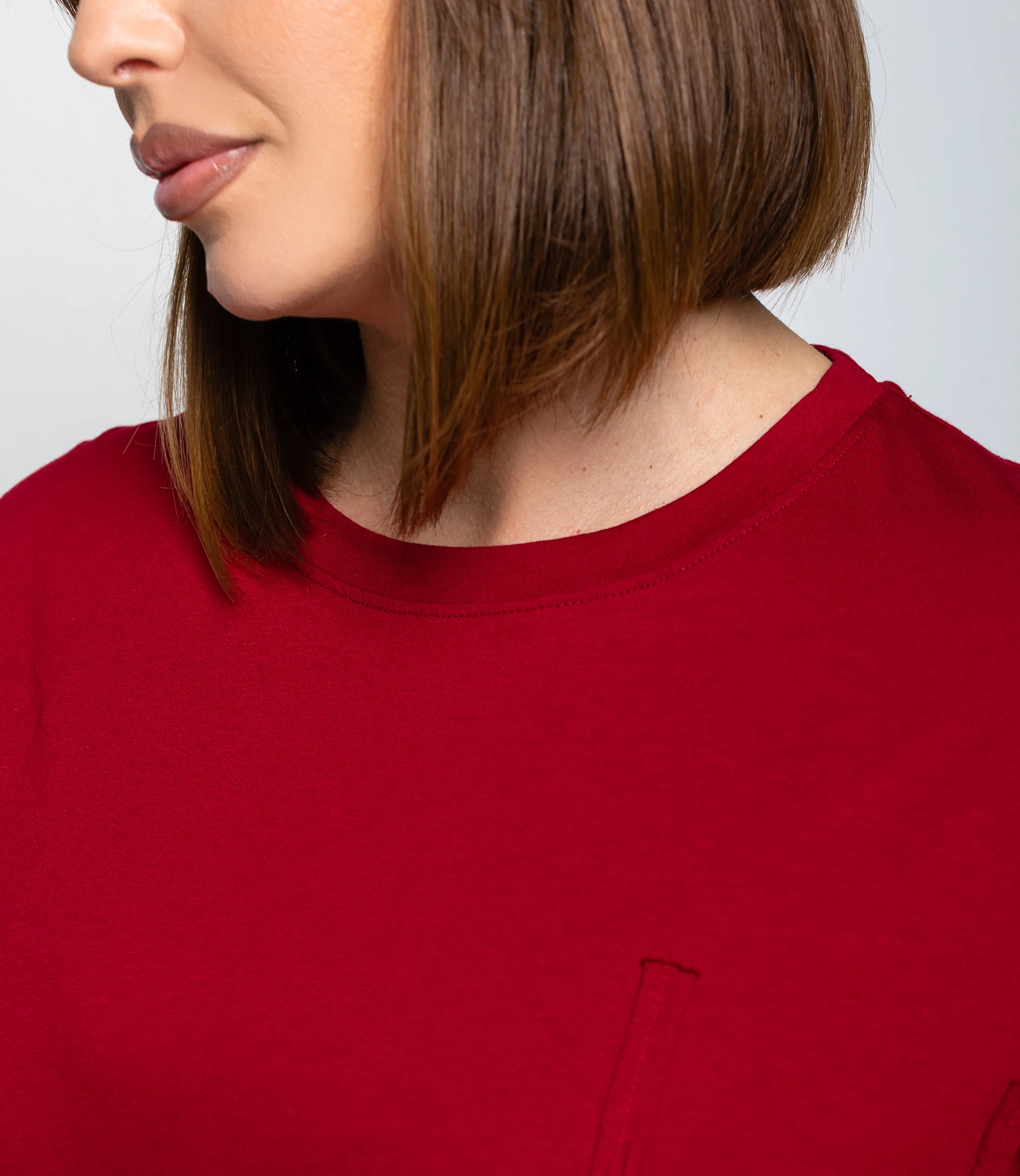 Футболка #КТ1612 (1), бордовый - фото 5