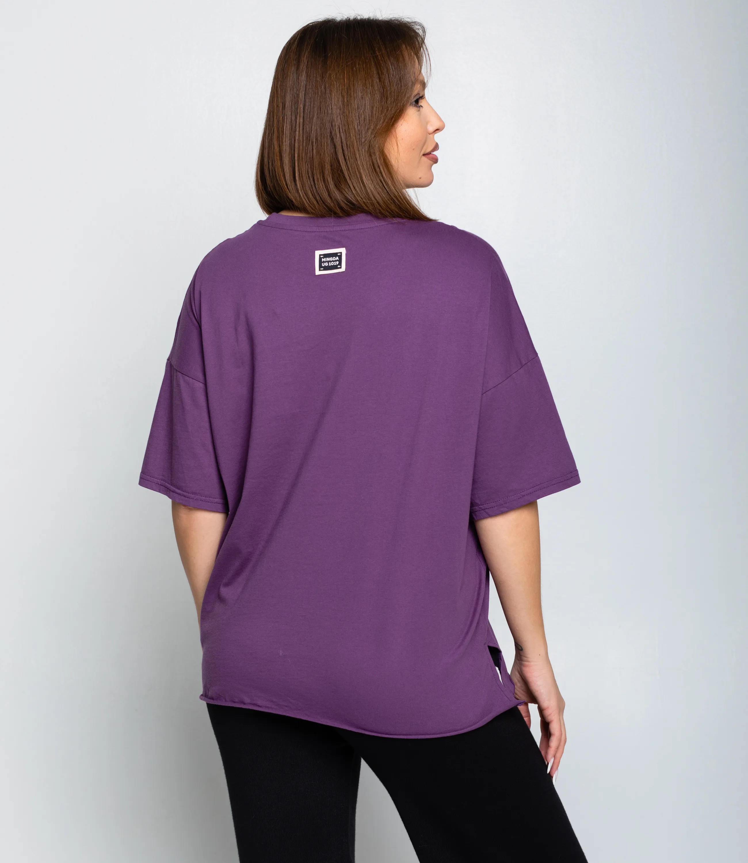 Футболка #КТ1612 (1), фиолетовый - фото 3