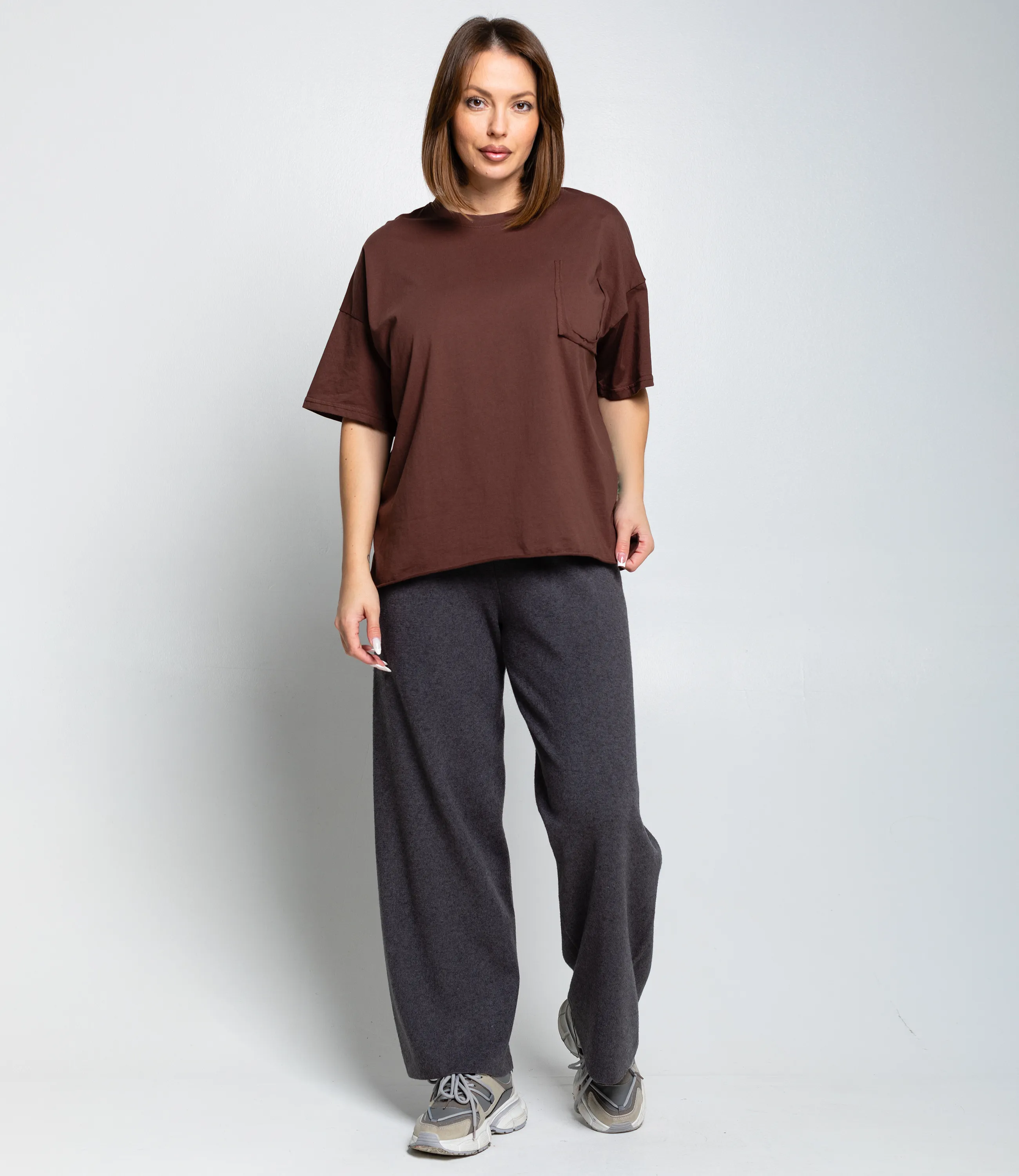 Футболка #КТ1612 (1), шоколадный - фото 4