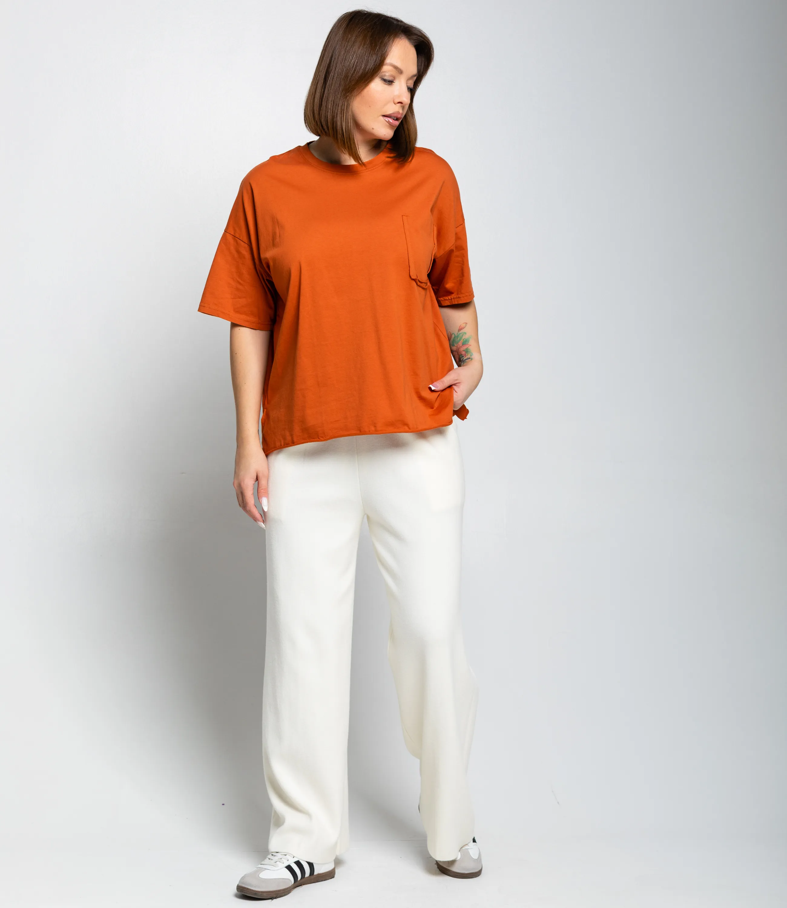 Футболка #КТ1612 (1), терракотовый - фото 4