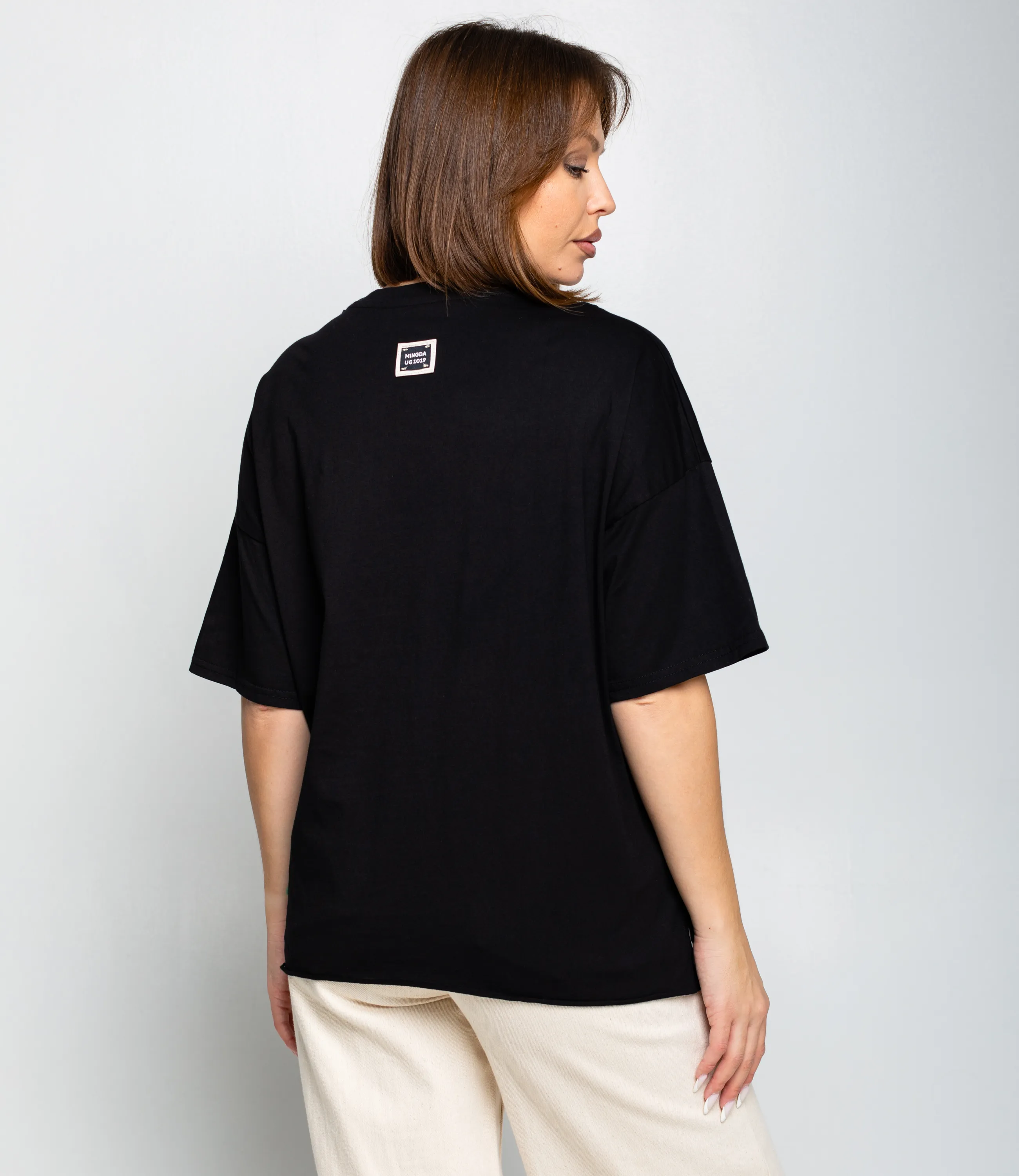 Футболка #КТ1612 (1), чёрный - фото 3