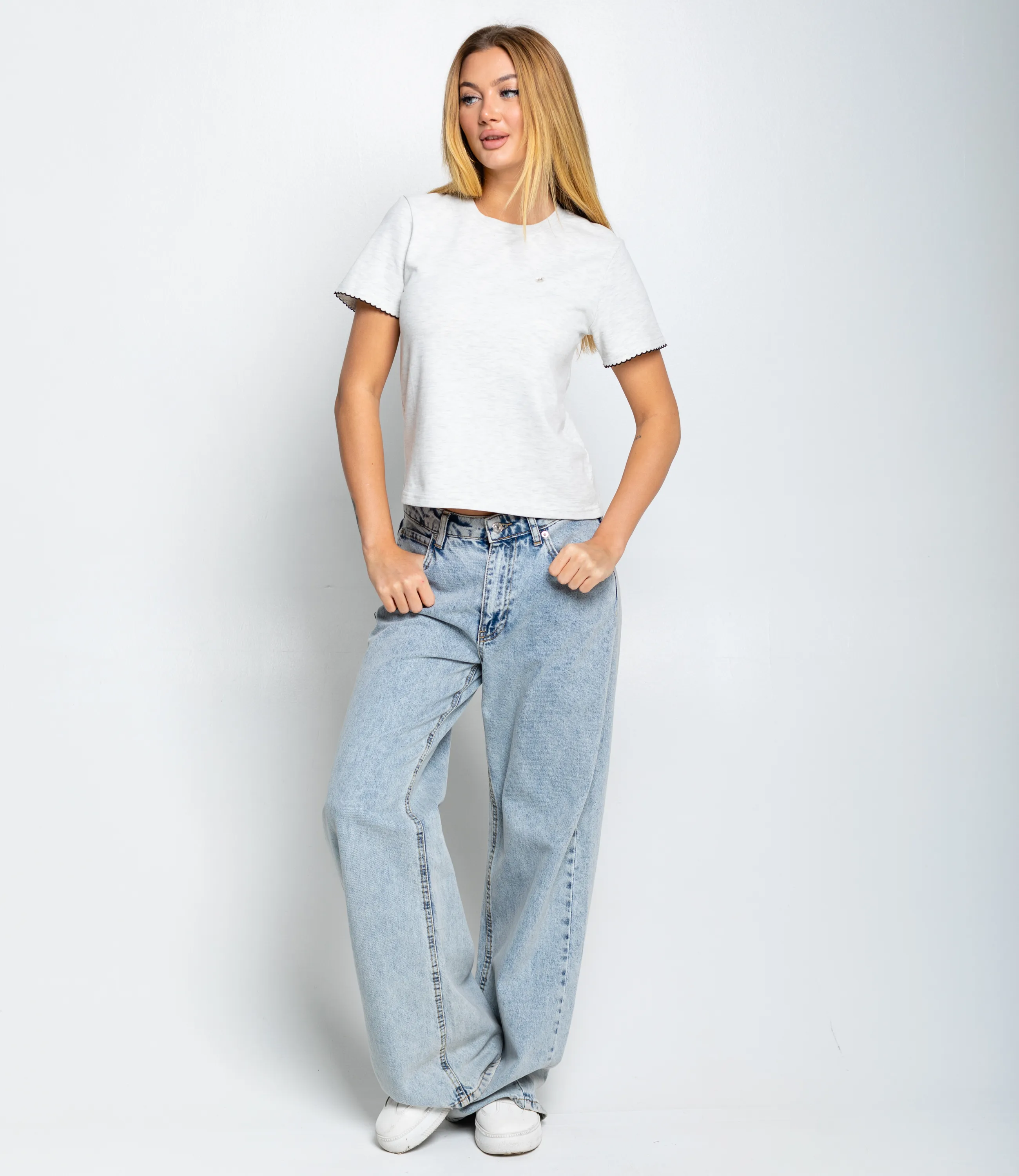 Футболка #КТ2901 (2), светло-серый меланж - фото 4