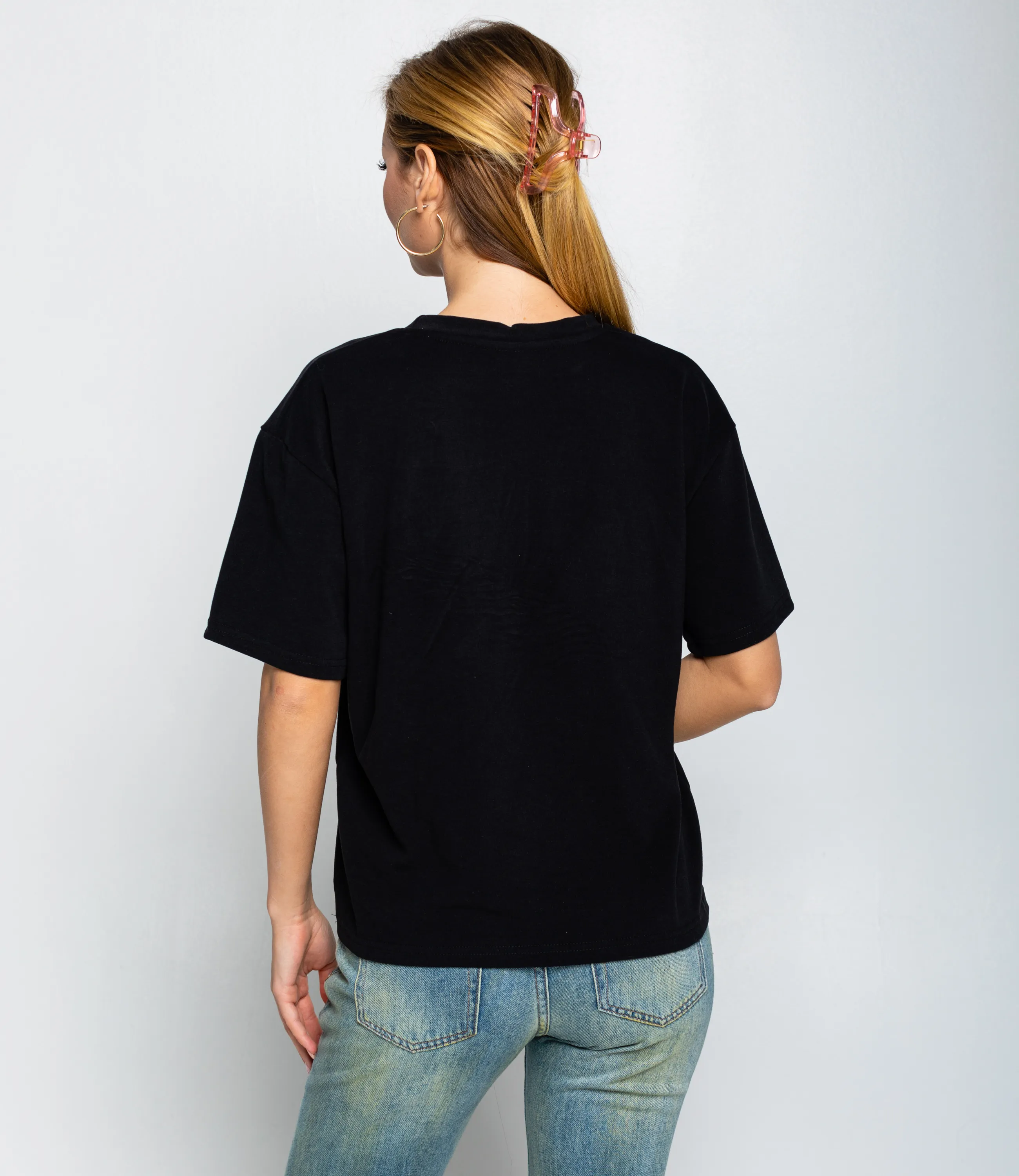 Футболка #КТ8037, чёрный - фото 3