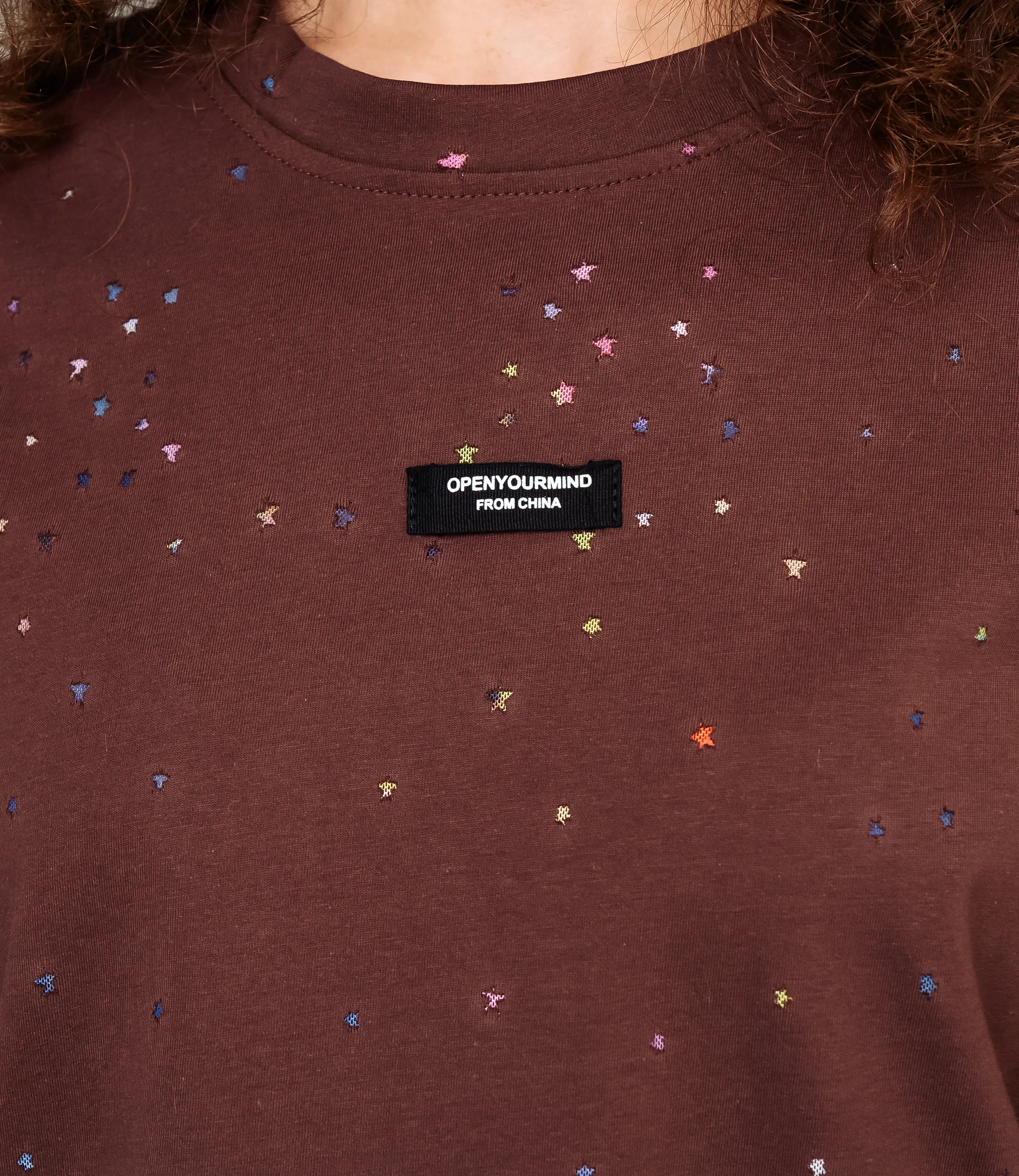 Футболка #КТ881002, шоколадный - фото 5