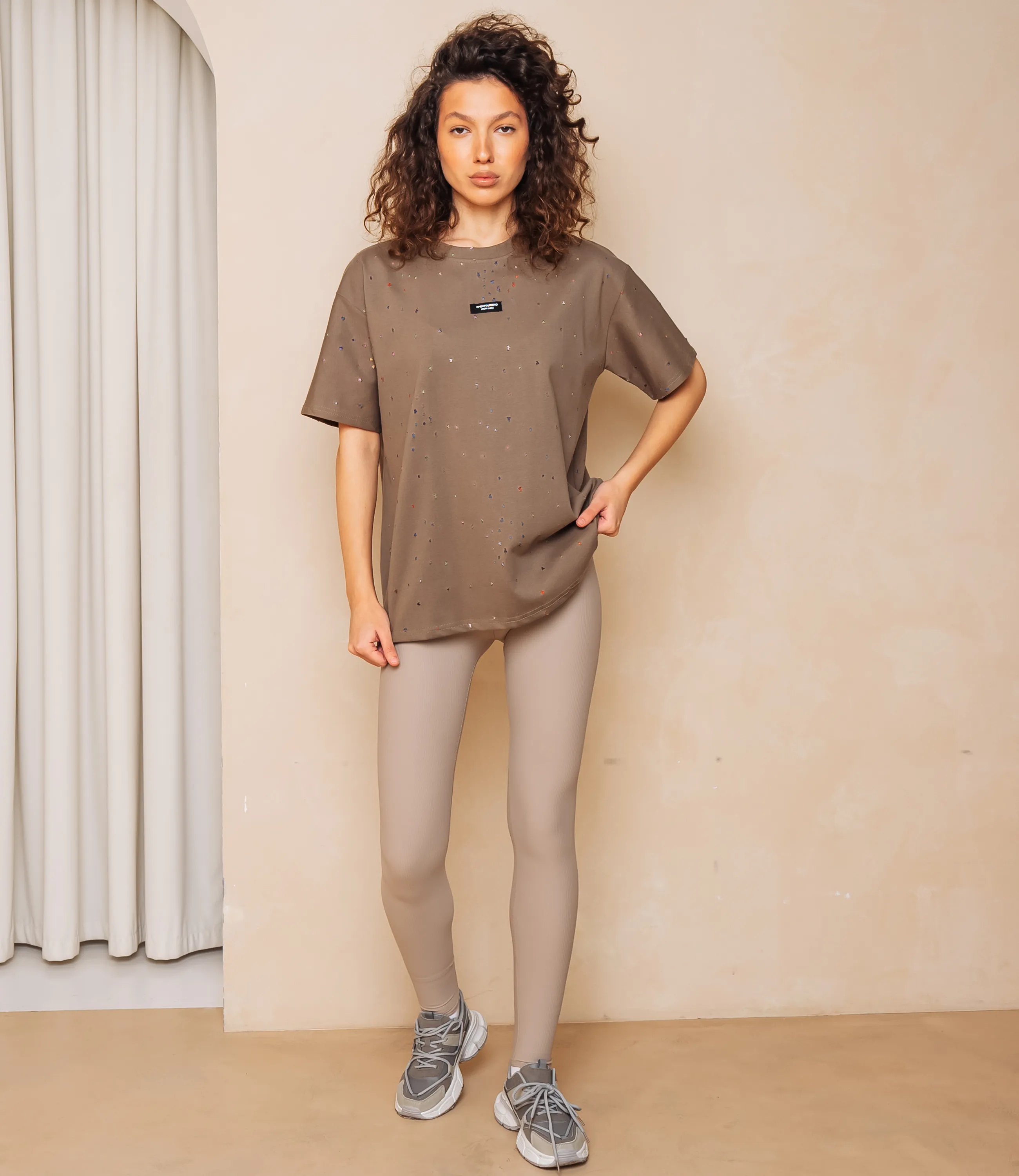 Футболка #КТ881002, хаки - фото 4