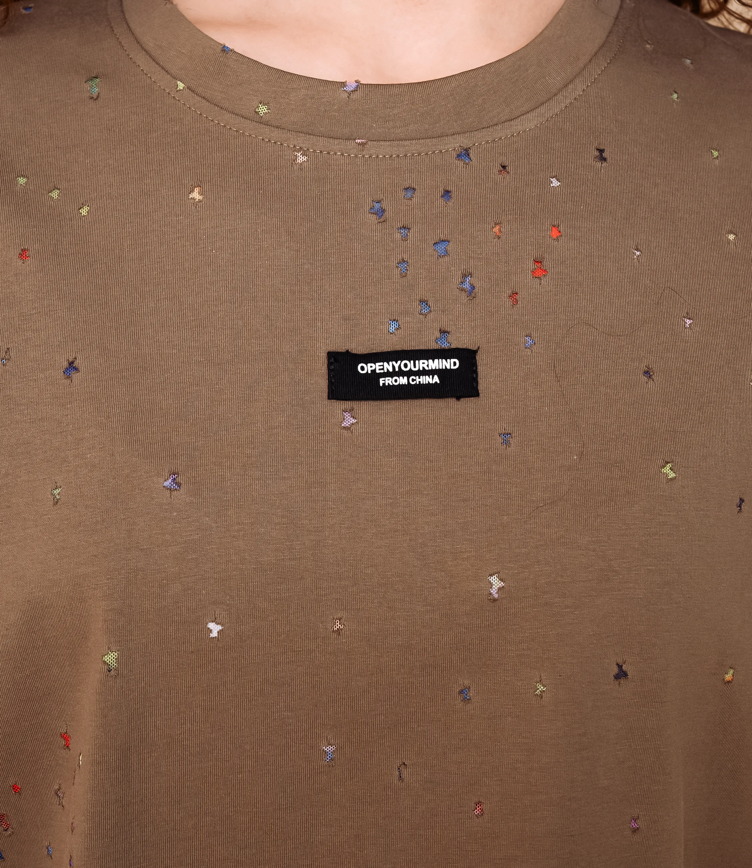 Футболка #КТ881002, хаки - фото 5