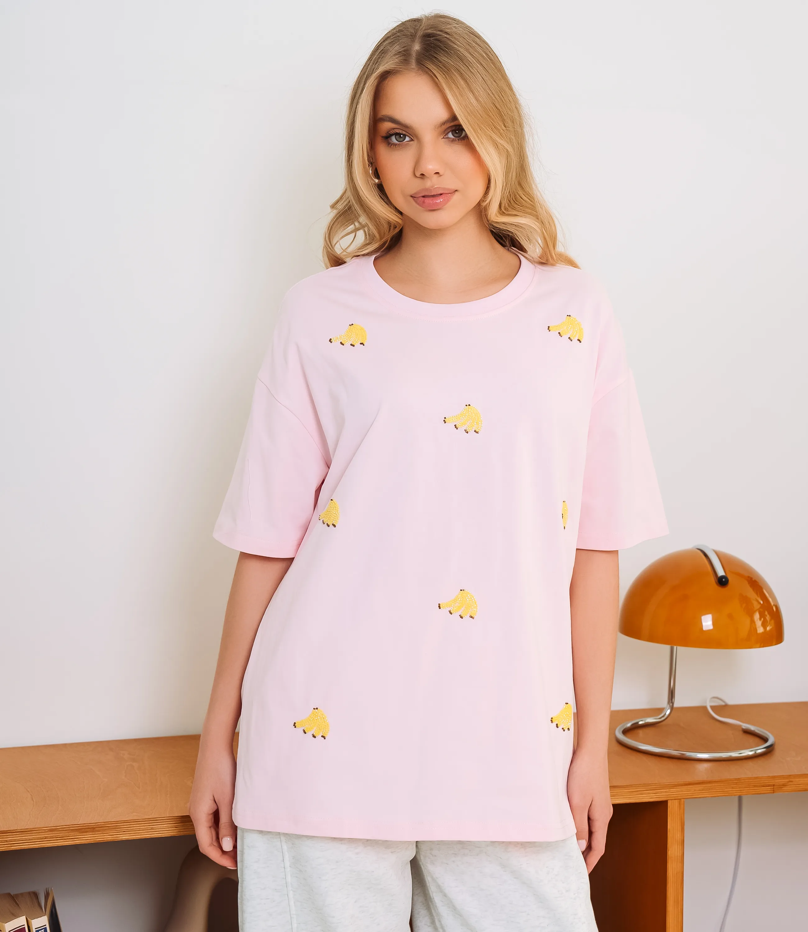 Футболка #КТ026 (2), светло-розовый - фото 1