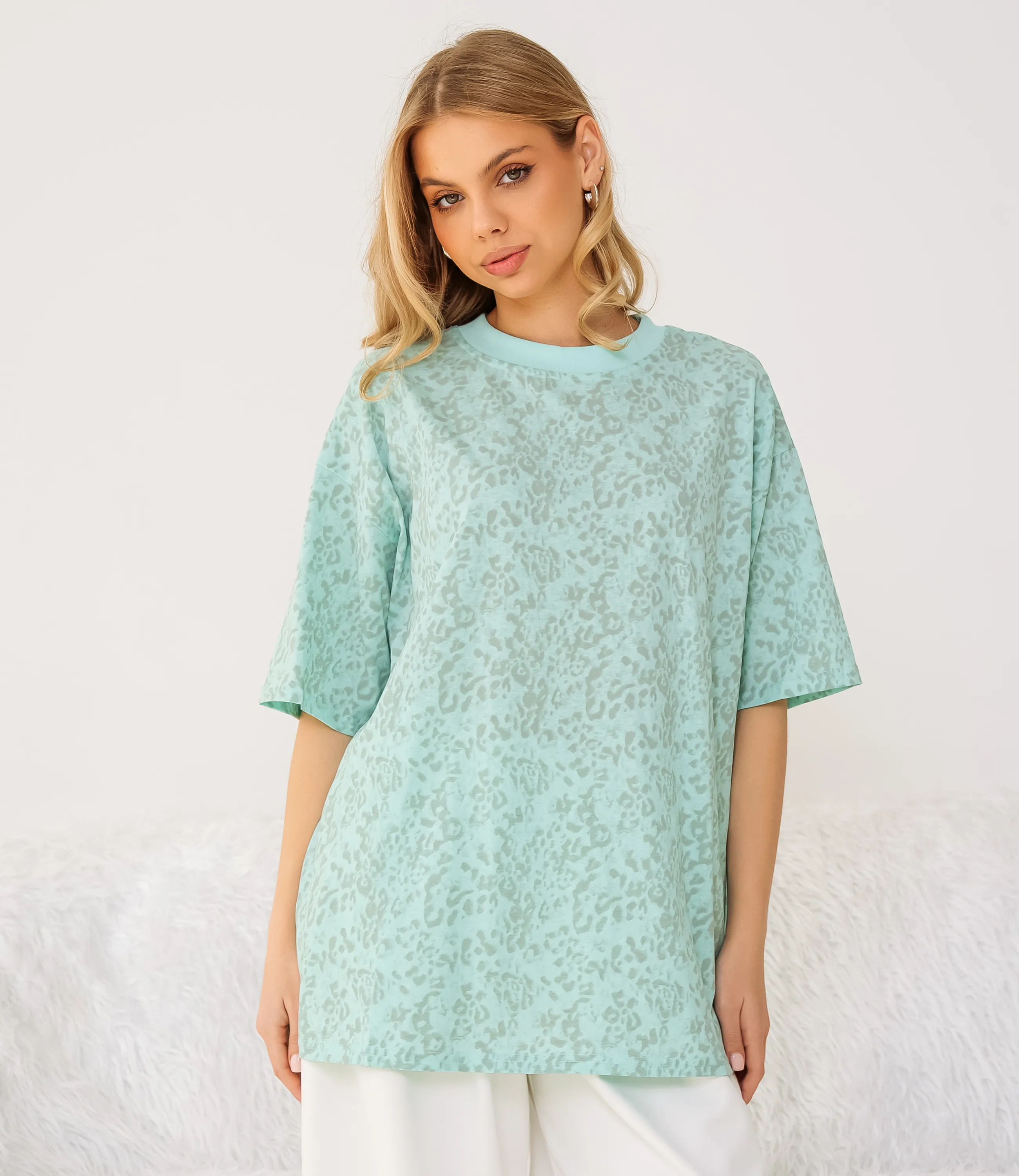 Футболка #КТ1200, мята - фото 1