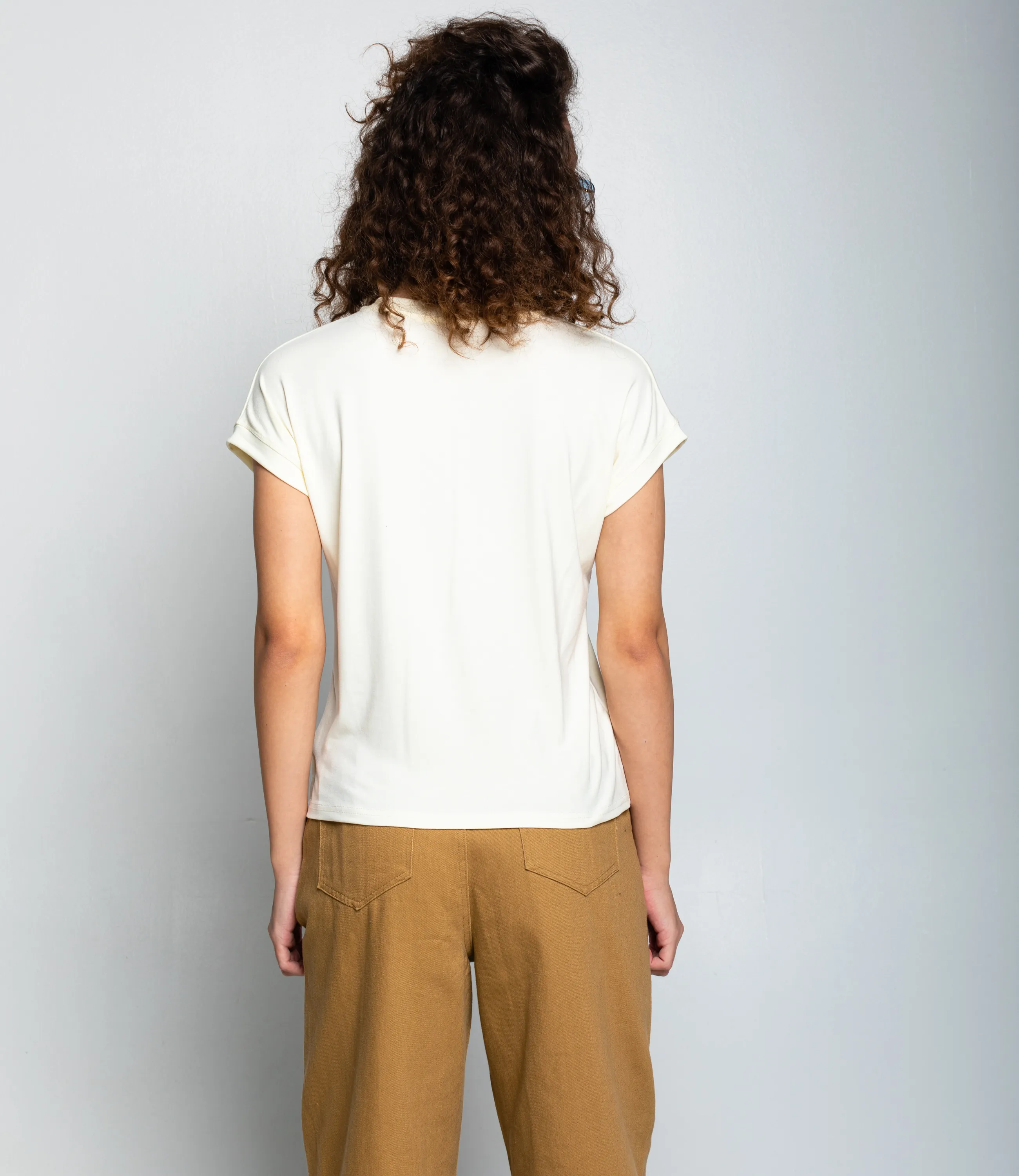 Футболка #КТ1016 (1)-1, кремовый - фото 3