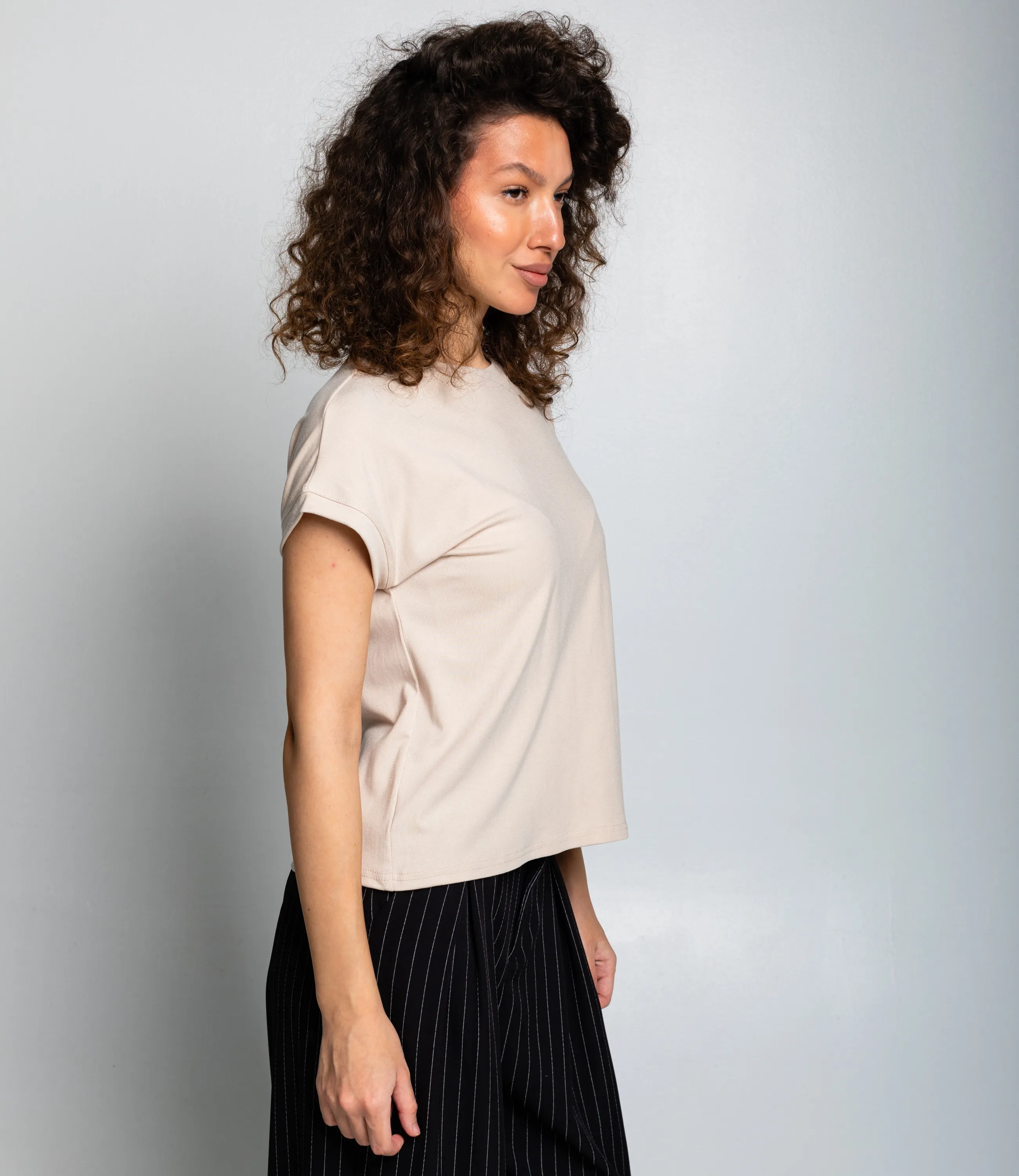 Футболка #КТ1016 (1)-1, светло-бежевый - фото 2