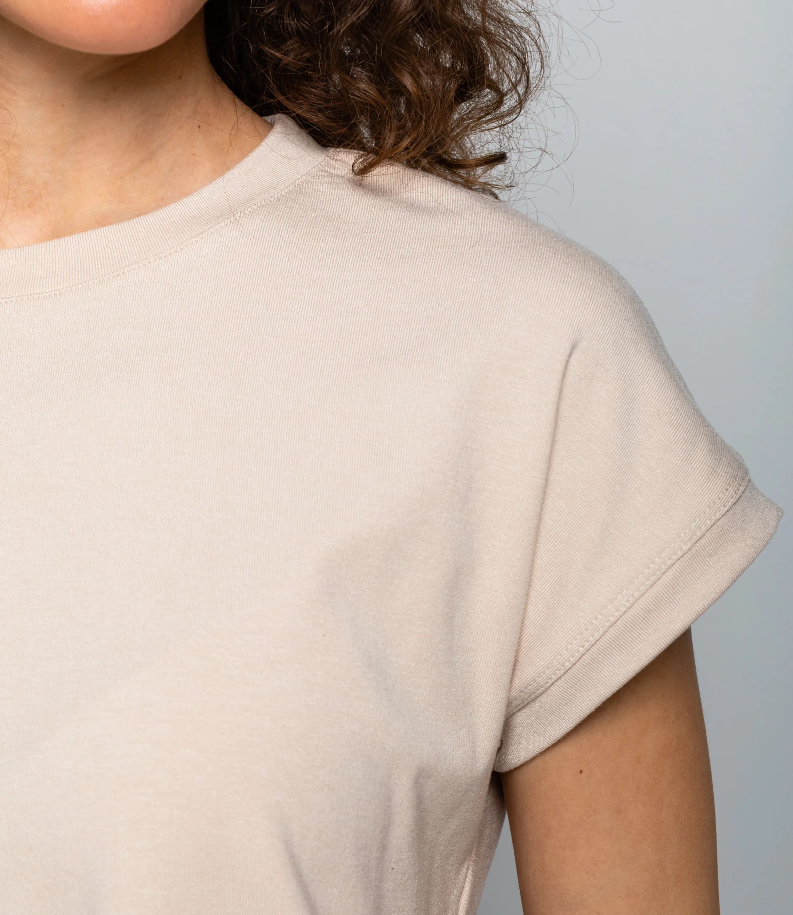 Футболка #КТ1016 (1)-1, светло-бежевый - фото 5