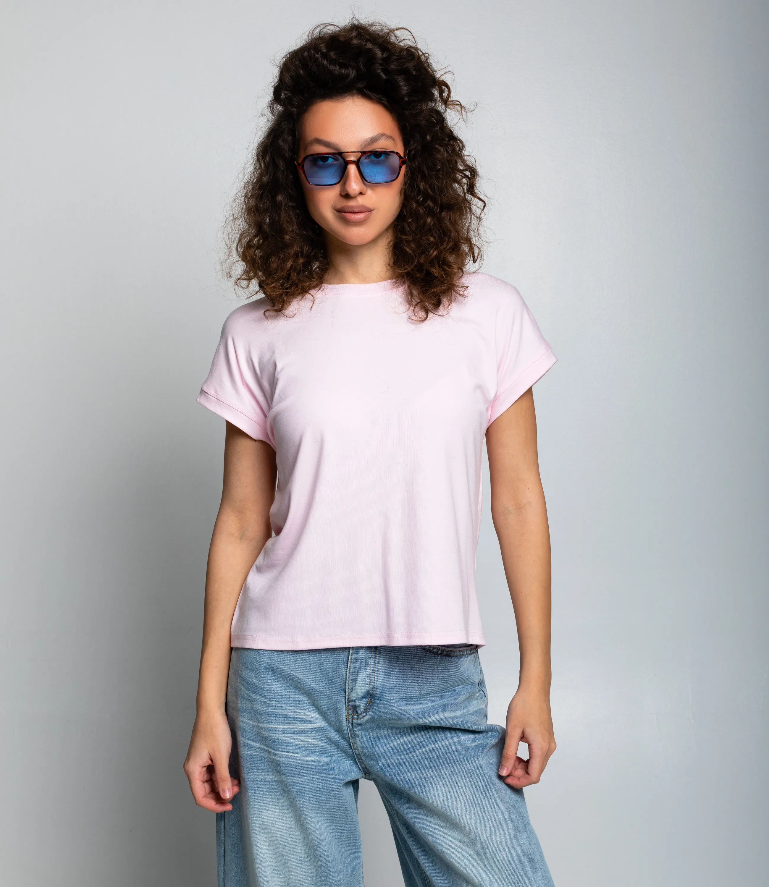 Футболка #КТ1016 (1)-1, светло-розовый - фото 1