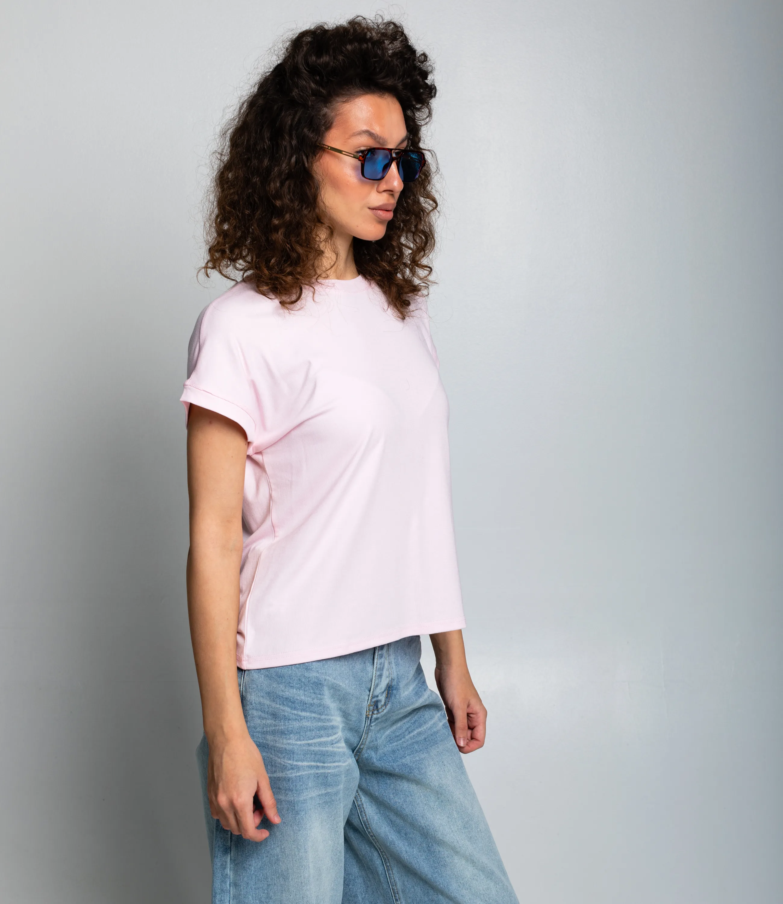 Футболка #КТ1016 (1)-1, светло-розовый - фото 2