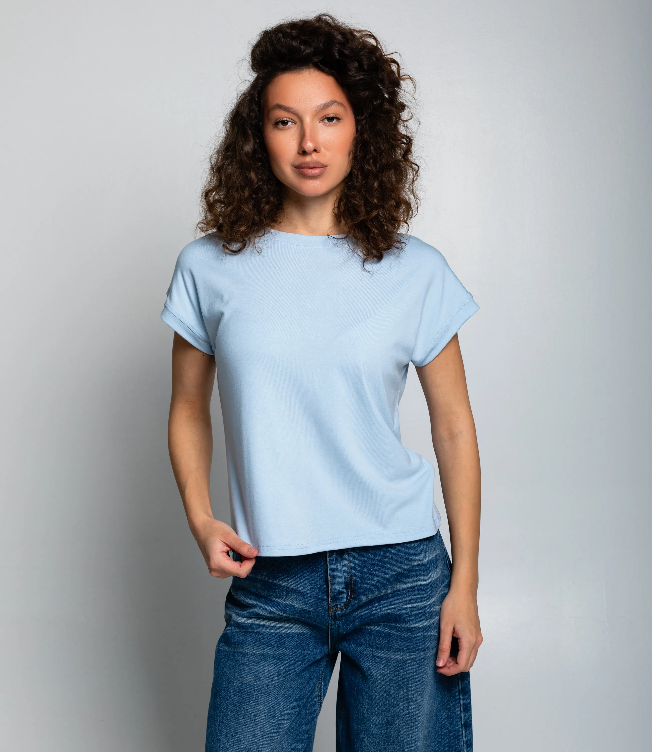 Футболка #КТ1016 (1)-1, голубой - фото 1