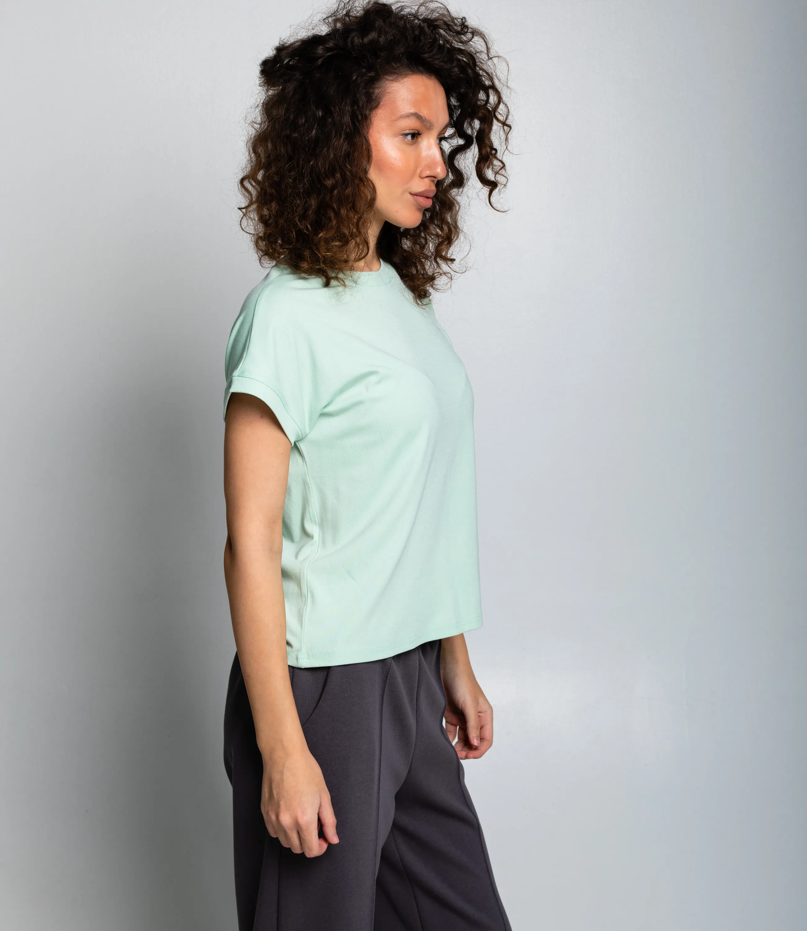 Футболка #КТ1016 (1)-1, мята - фото 2