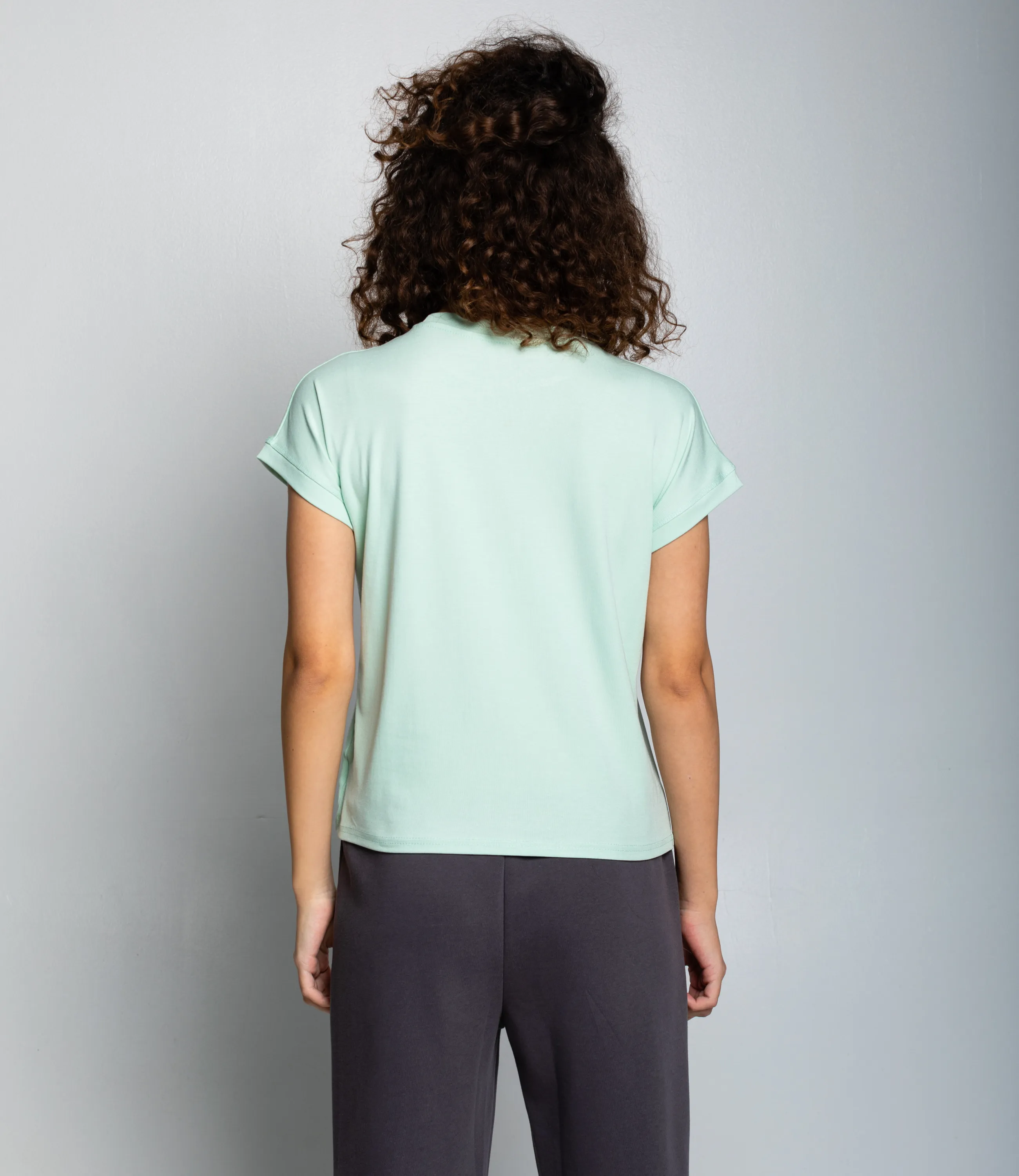 Футболка #КТ1016 (1)-1, мята - фото 3