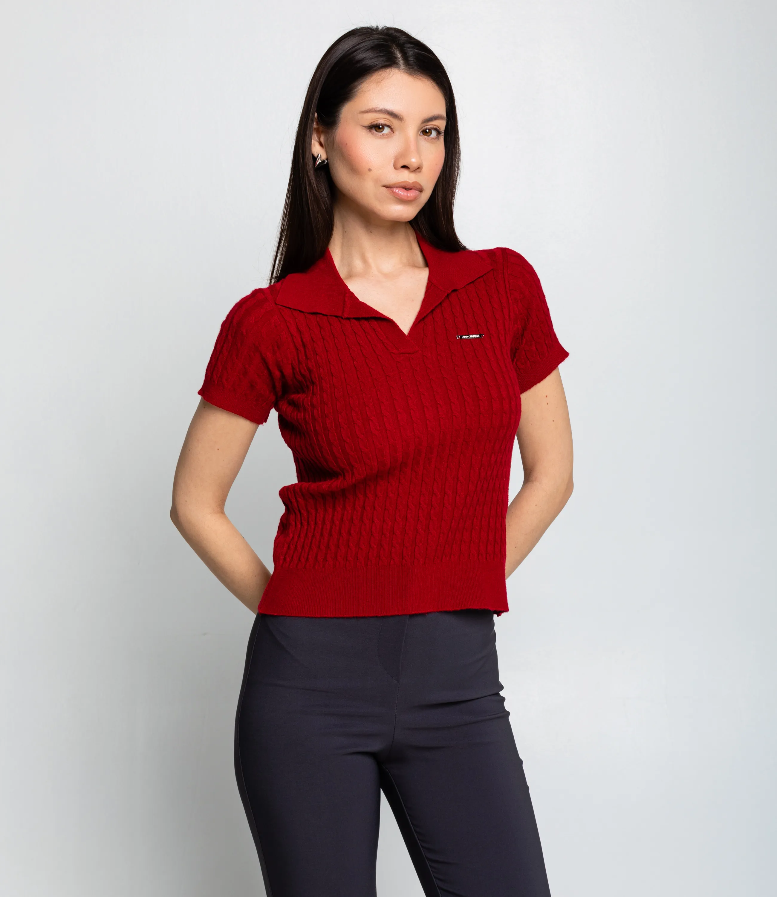 Футболка #КТ933 (3), тёмно-красный - фото 1