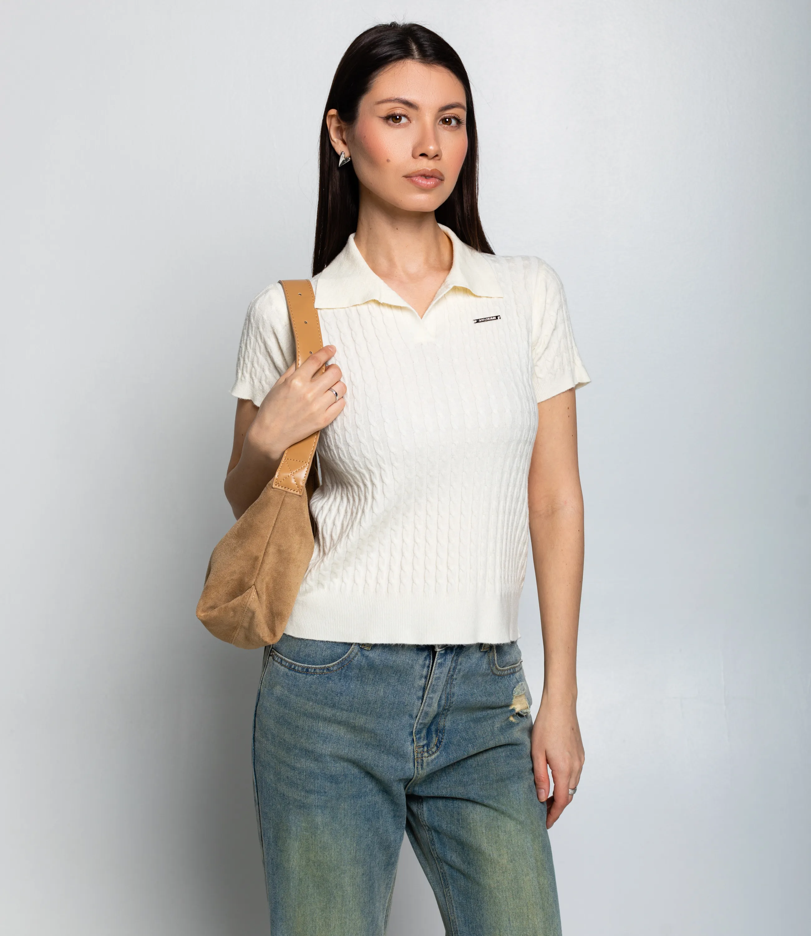 Футболка #КТ933 (3), кремовый - фото 1