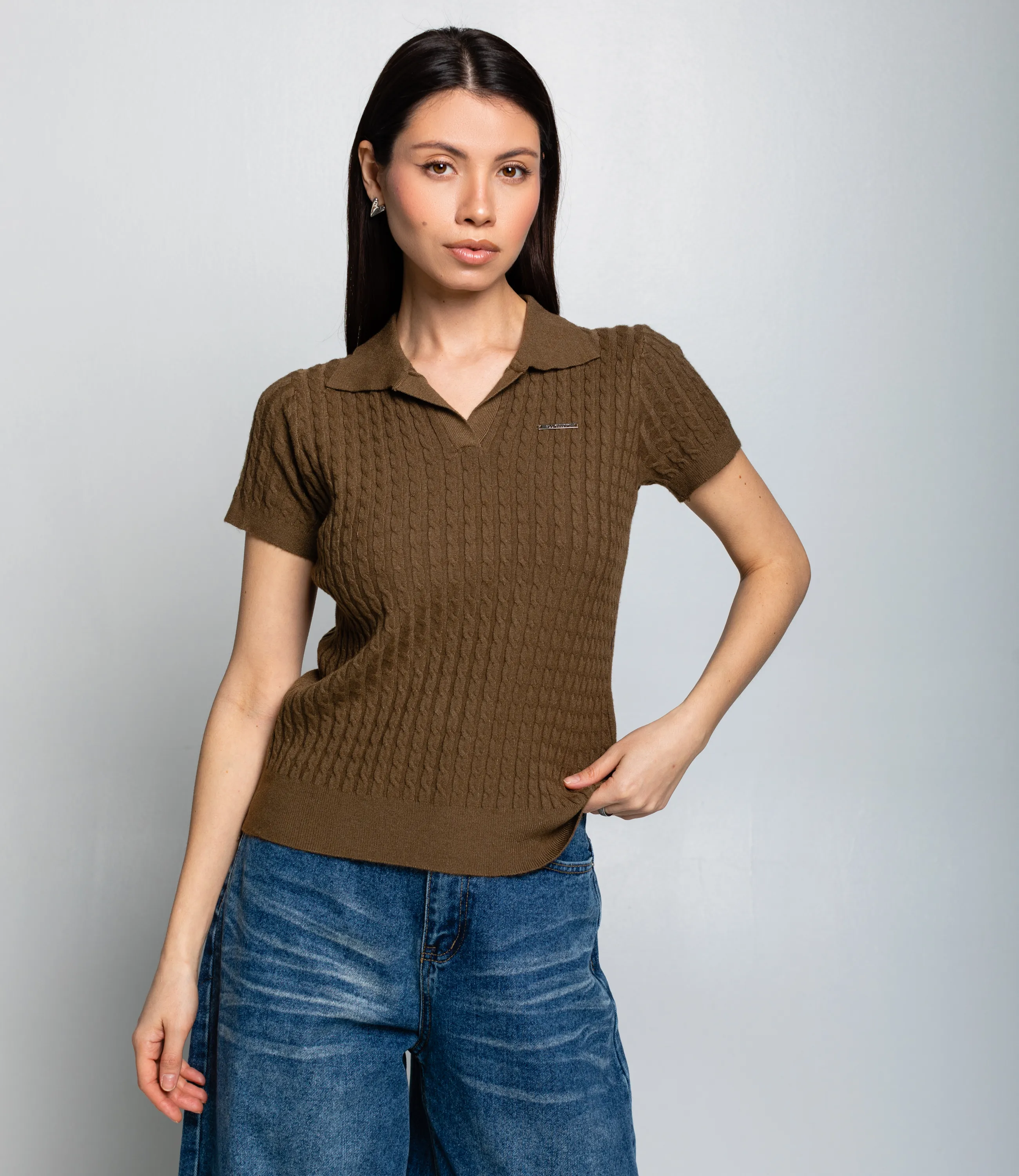 Футболка #КТ933 (3), коричневый - фото 1