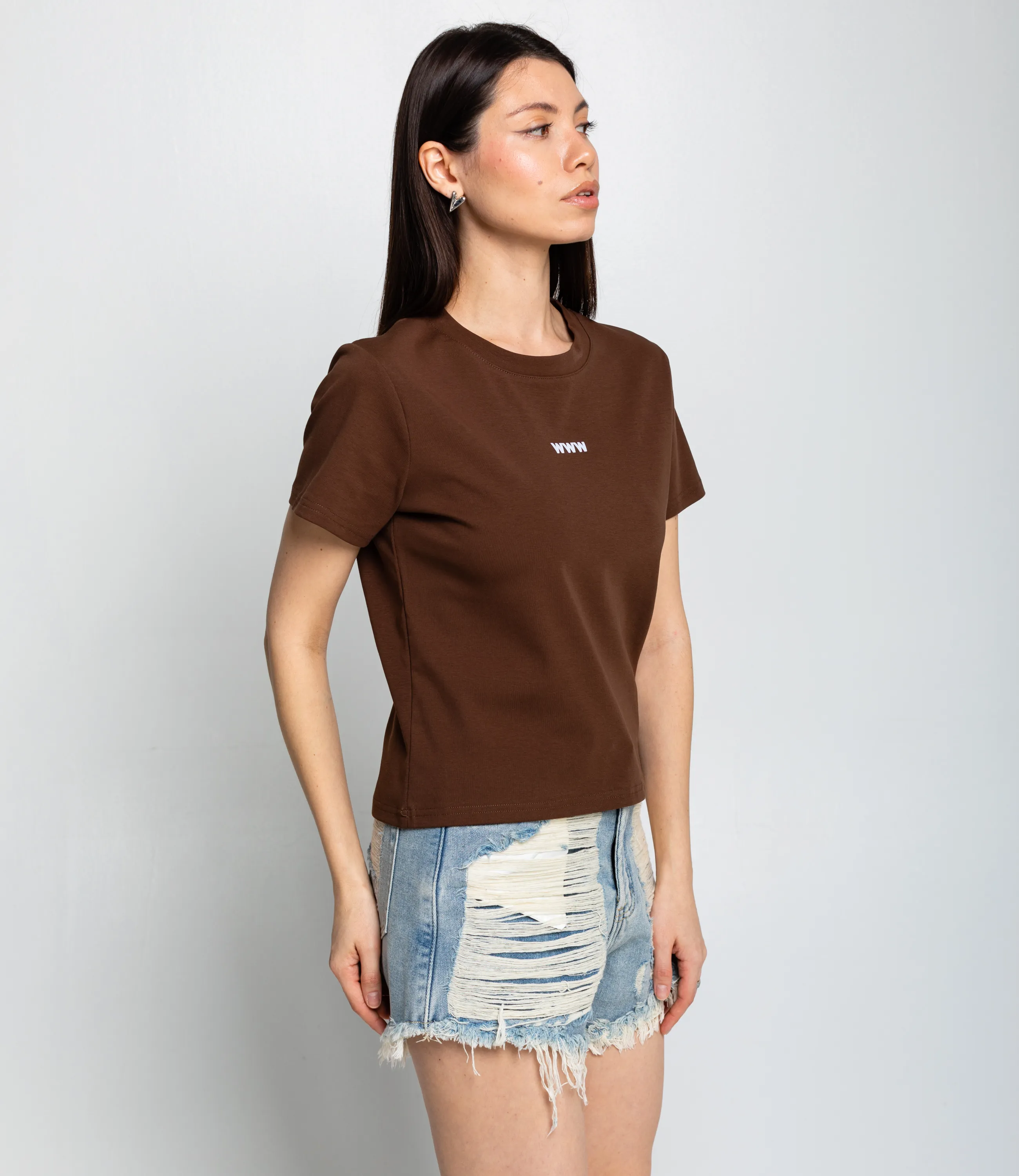 Футболка #КТ230, шоколадный - фото 2